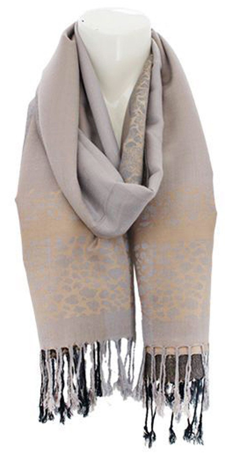 chic4home Schal Dreamy Flair, (1-St. 1-teilig), Damen Schal Stola eleganter Longschal Leopardenmuster