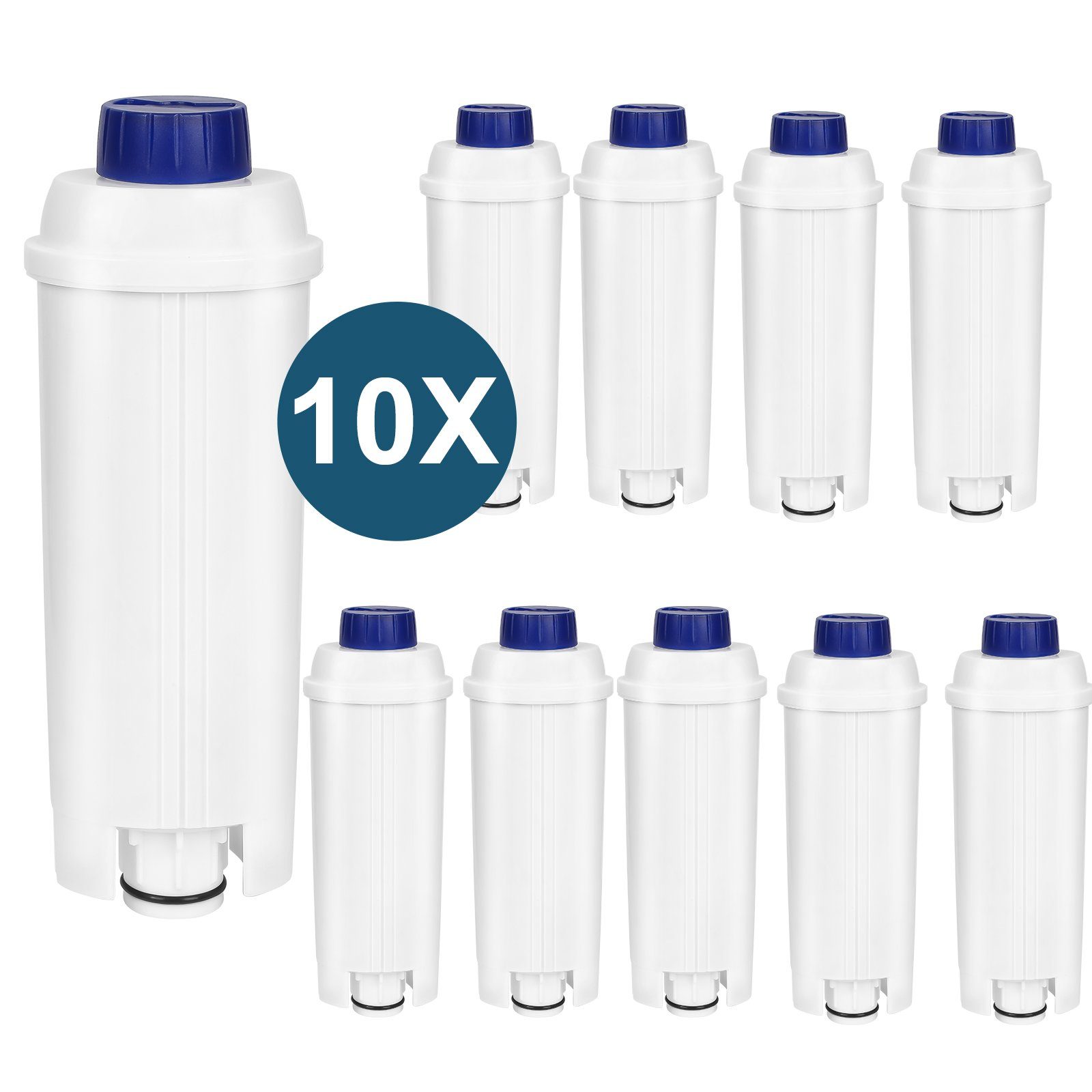 Lospitch Wasserfilter Wasserfilter für 10er-Pack Kaffeemaschine, Delonghi DLSC002