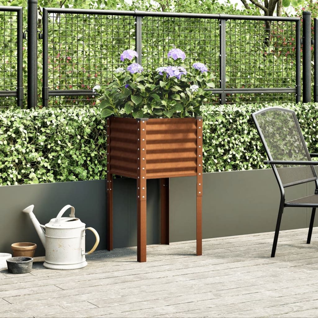 vidaXL Blumentopf Pflanzkübel 45x45x88 cm Wetterfester günstig online kaufen
