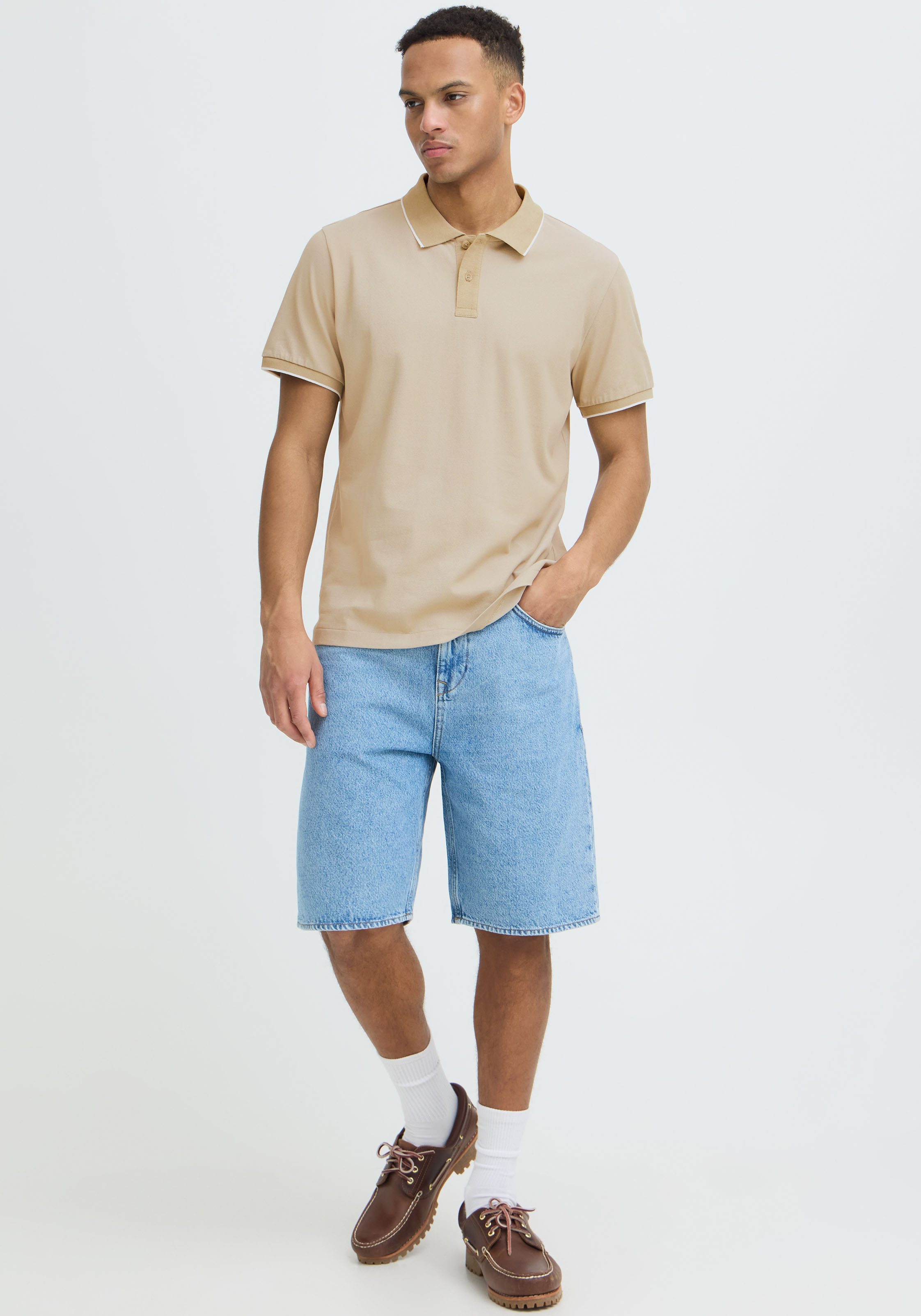 Blend Poloshirt BHGILBERT POLO S/S aus Baumwollmischung, Regular Fit, mit kurzer Knopfleiste, unifarben – Bild 5 von 5