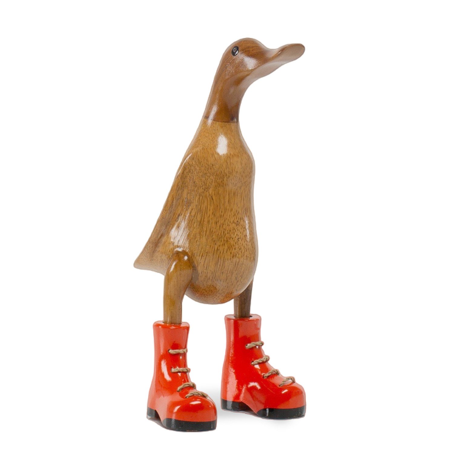 Rikmani Dekofigur Holzfigur Ente Stiefel - günstig online kaufen