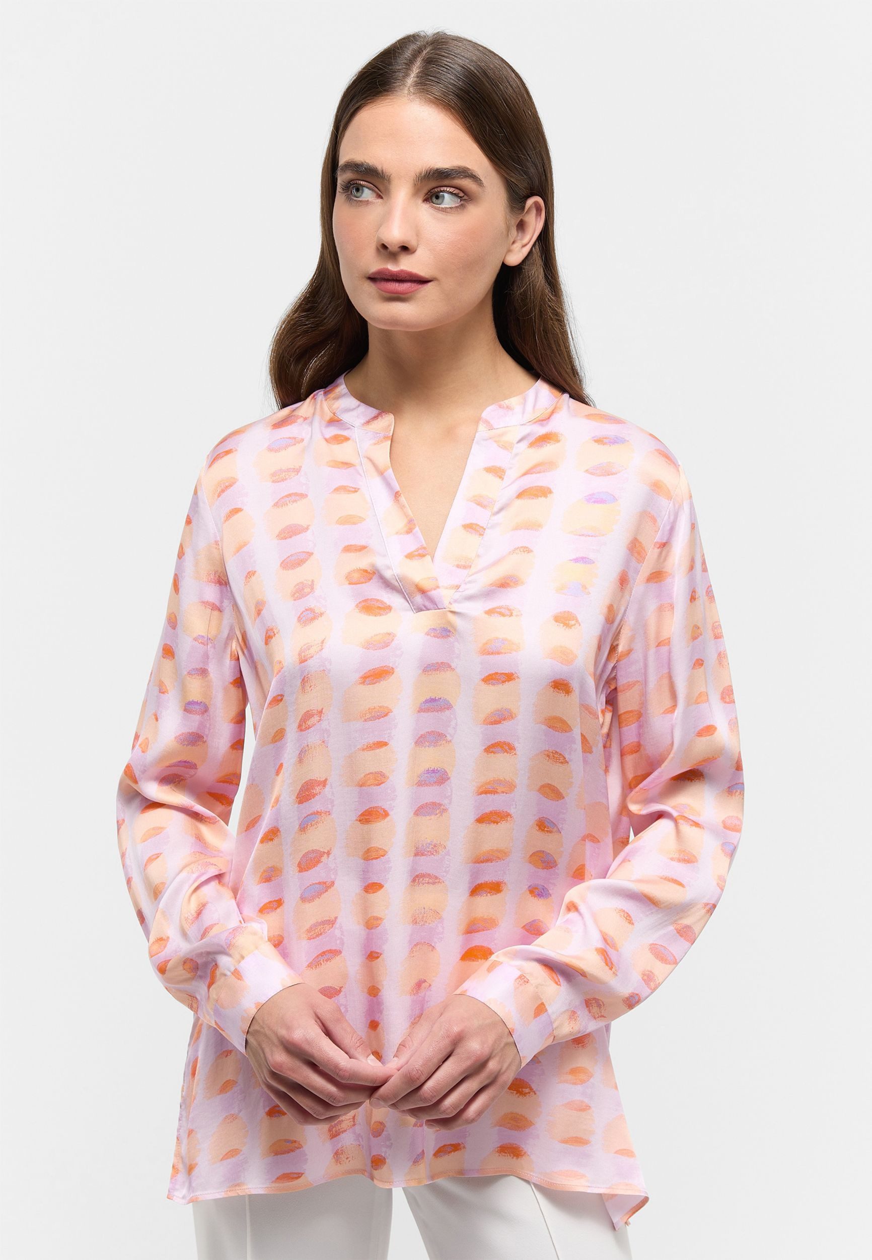 Druckbluse Bluse Viskose Langarm