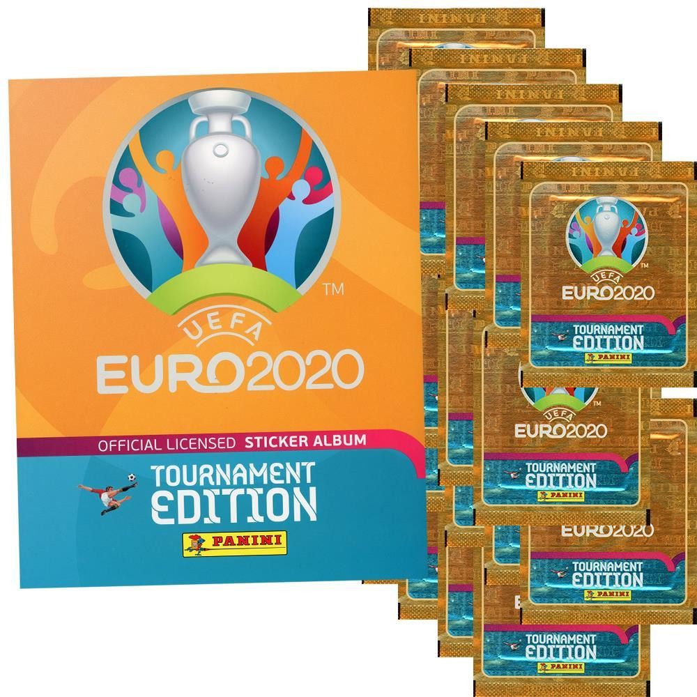 Sammelkarte Panini Euro 2020 Tournament 2021 - Sammelsticker - 1 Album + 20 Tüten