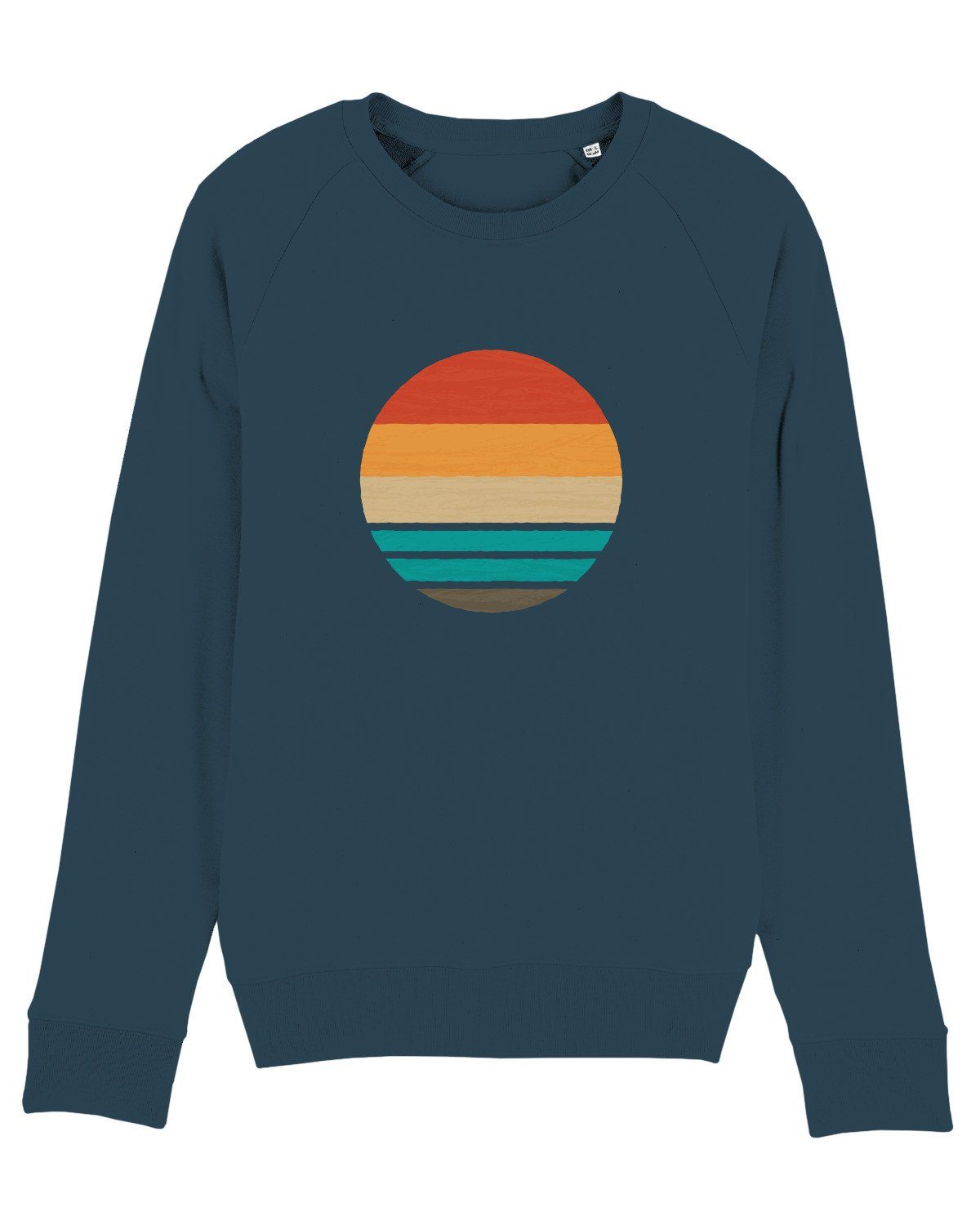 Sweatshirt (1-tlg) Retro petrol Ocean Sunset wat? Apparel