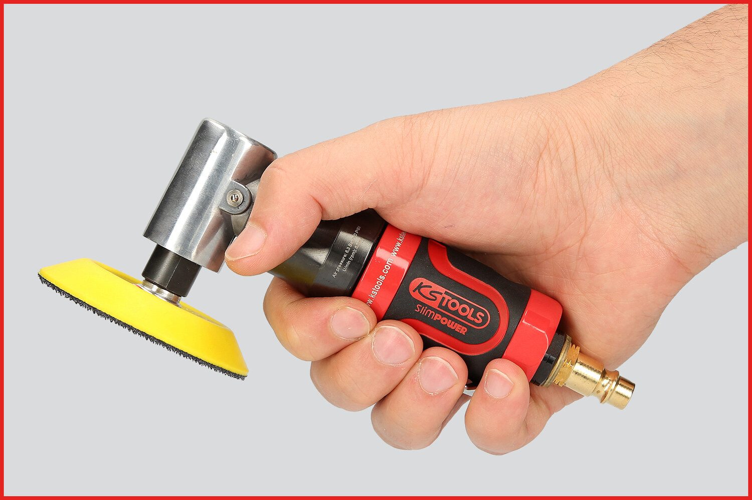 KS Tools SlimPOWER Polishing Machine, 5000 max. RPM, 1/4" Mini Air Polisher
