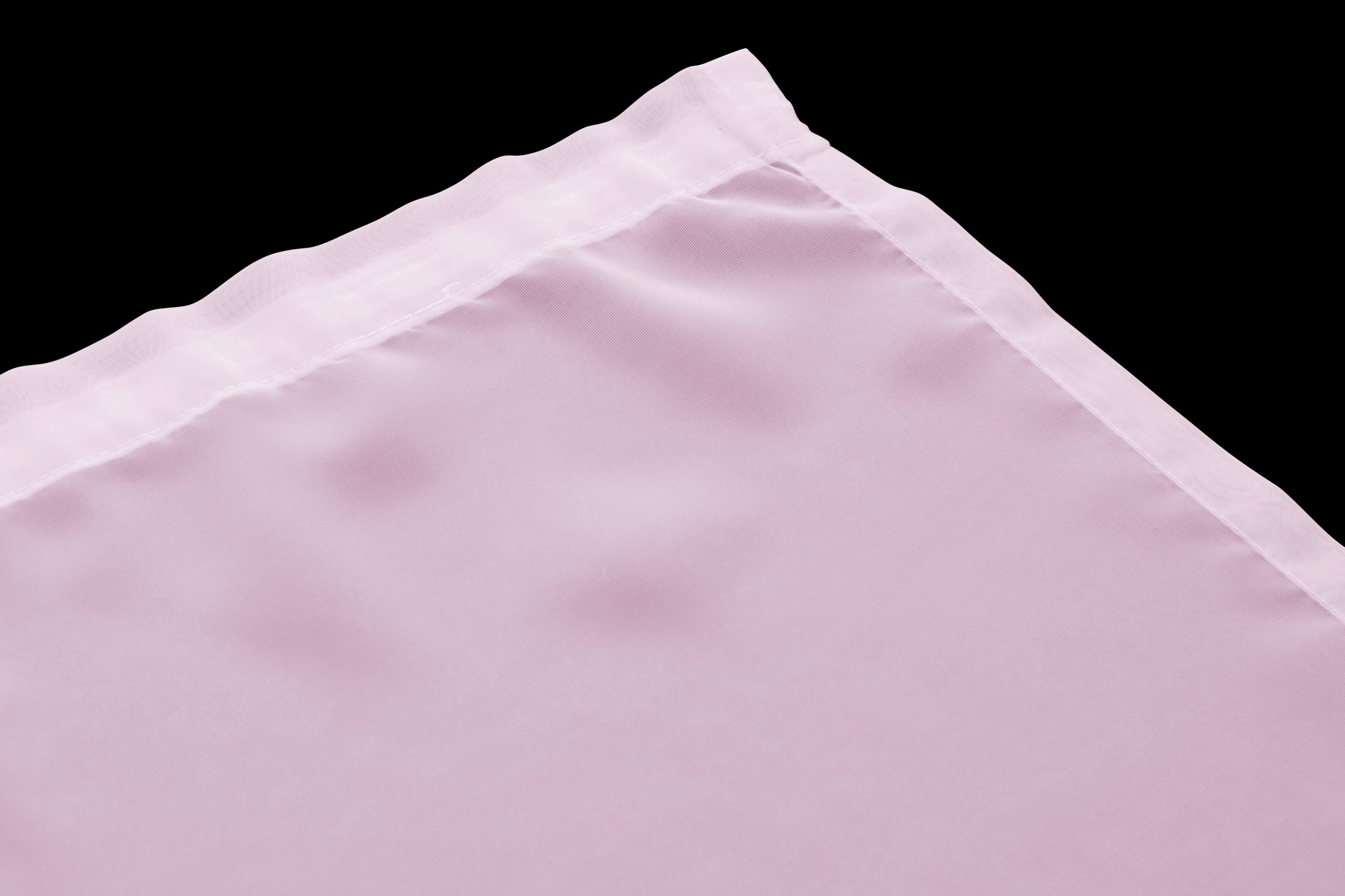 Gardine XANA, my Kräuselband transparent, St), rosé home, (1 Polyester, Schal, Voile, 1 pflegeleicht einfarbig