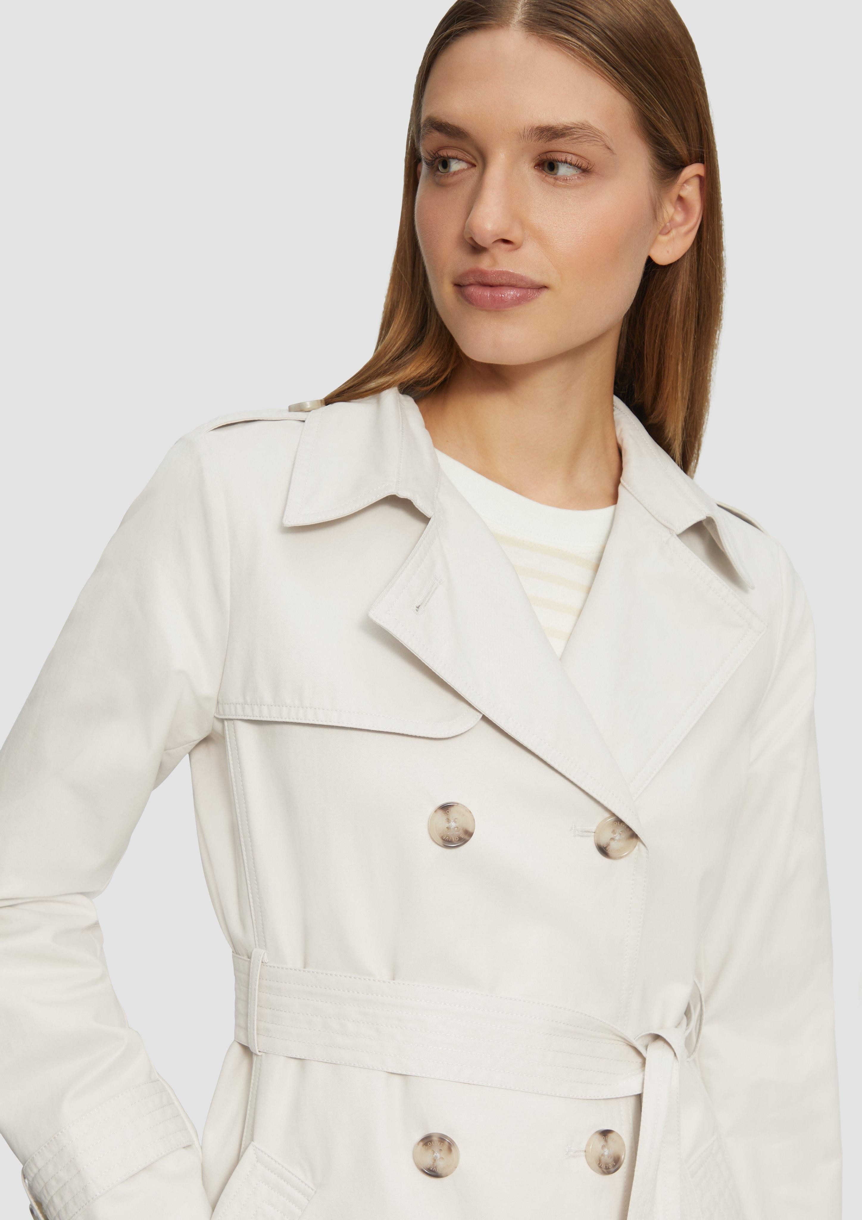 s.Oliver Funktionsmantel Trenchcoat mit Streifen-Futter günstig online kaufen