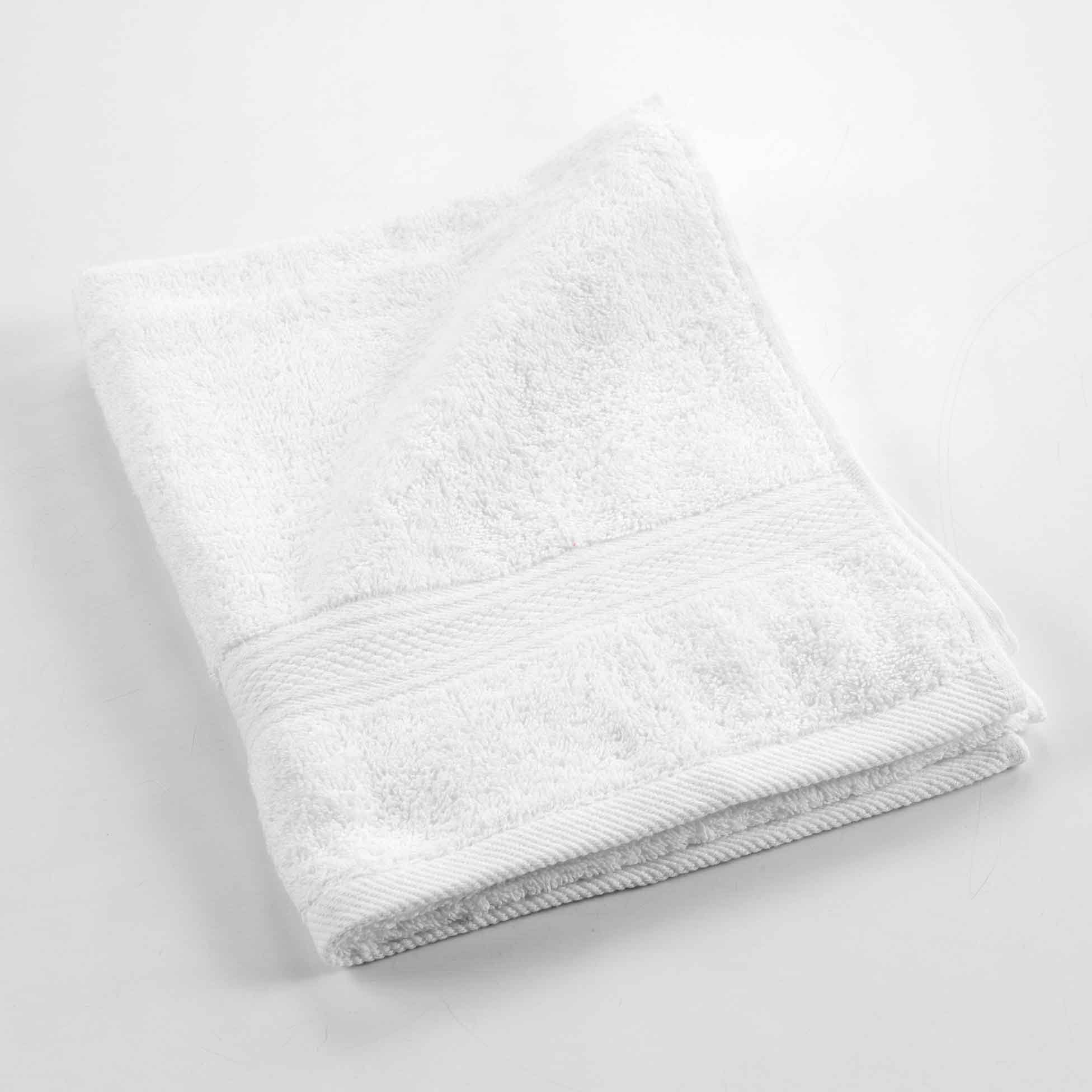 Baumwolle Handtuch Handtuch 100% dynamic24 Weiss 50x90cm, Gästehandtuch Handtuch Frottee Handtücher 50x90cm