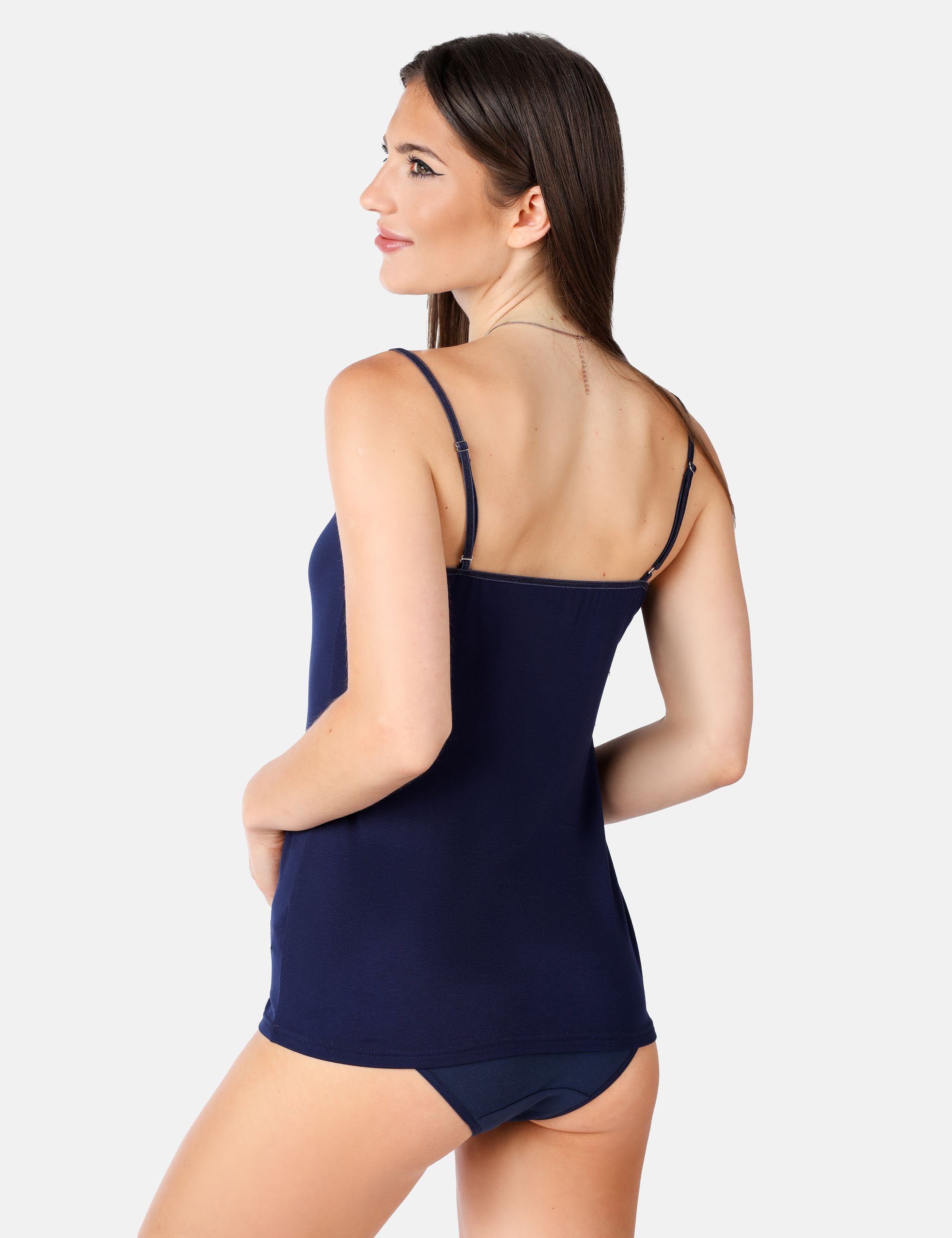 Bellivalini Unterhemd Damen Spaghettitop BLV50-218 aus Viskose