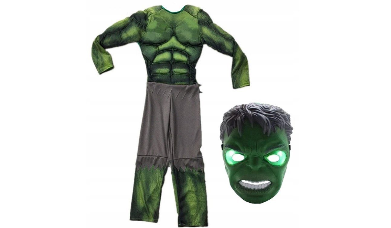 Festivalartikel Kostüm Fantastischer Hulk-Kostüm für Jungen mit HULK-Maske, Ideal für Ball