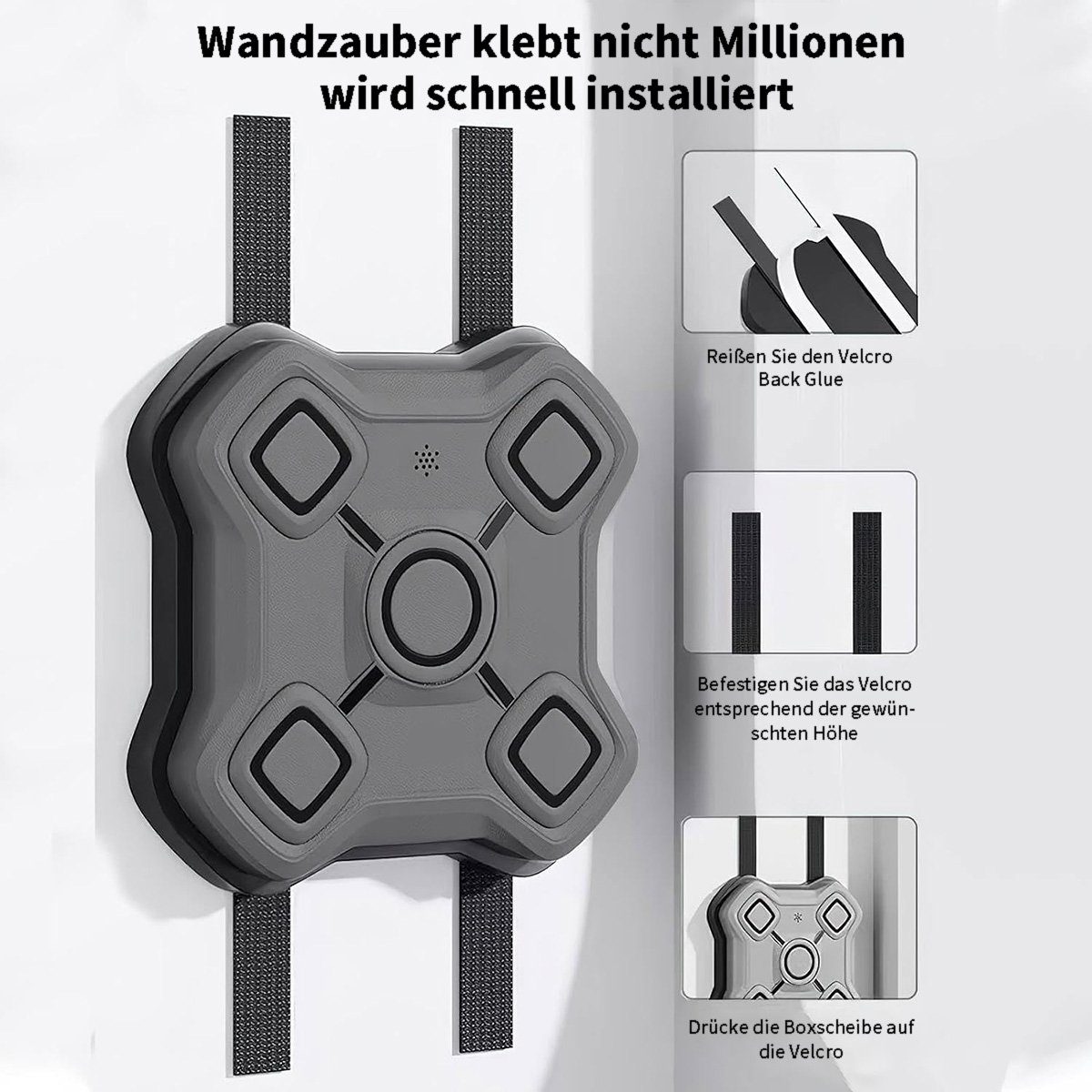götäzer Sportanzug Wandmontierte elektronische für und Bluetooth-Boxgerät Musik-Box-Trainingsmaschine, Heimtraining Stressabbau