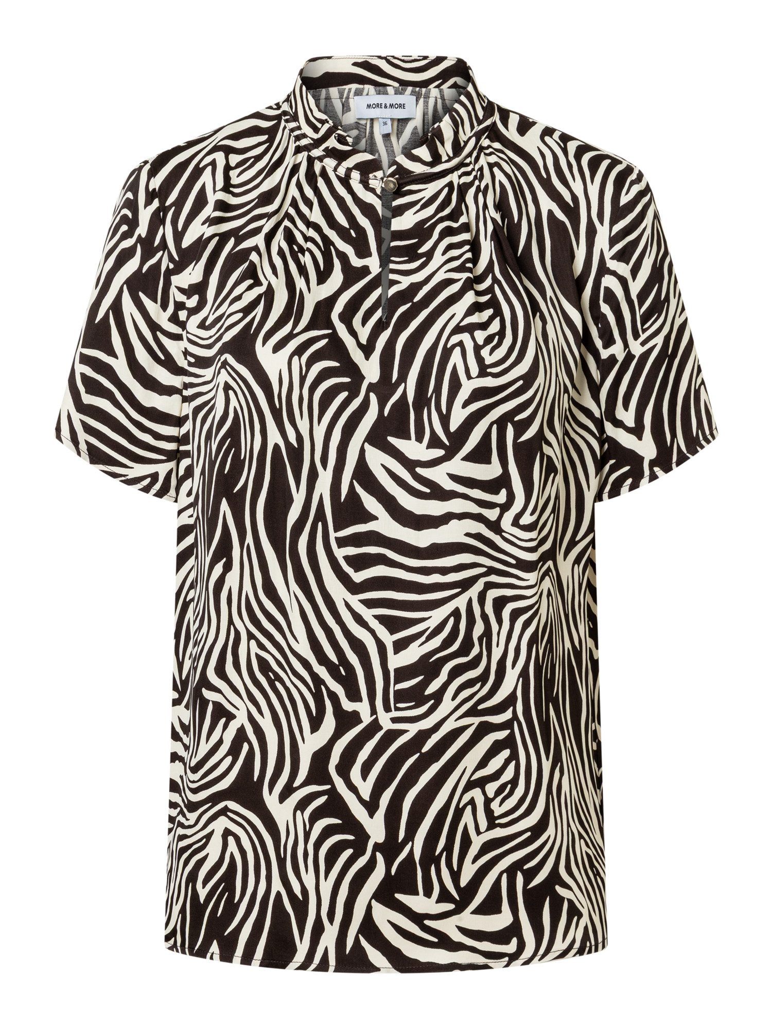 MORE&MORE Kurzarmbluse Viskosebluse