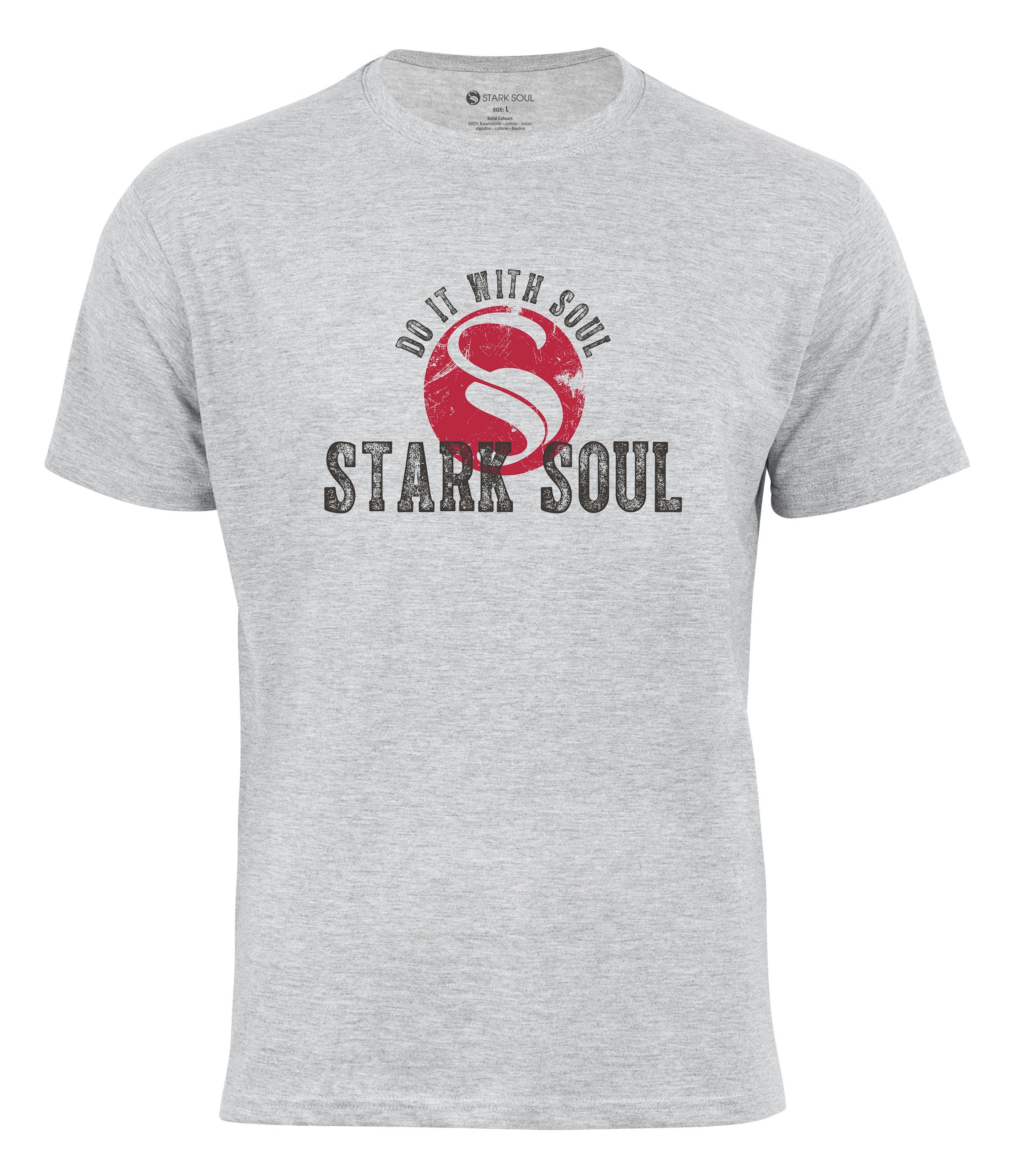 Logo Soul® T-Shirt T-Shirt O-Tee Grau Soul - Stark Vintage Stark - Melange