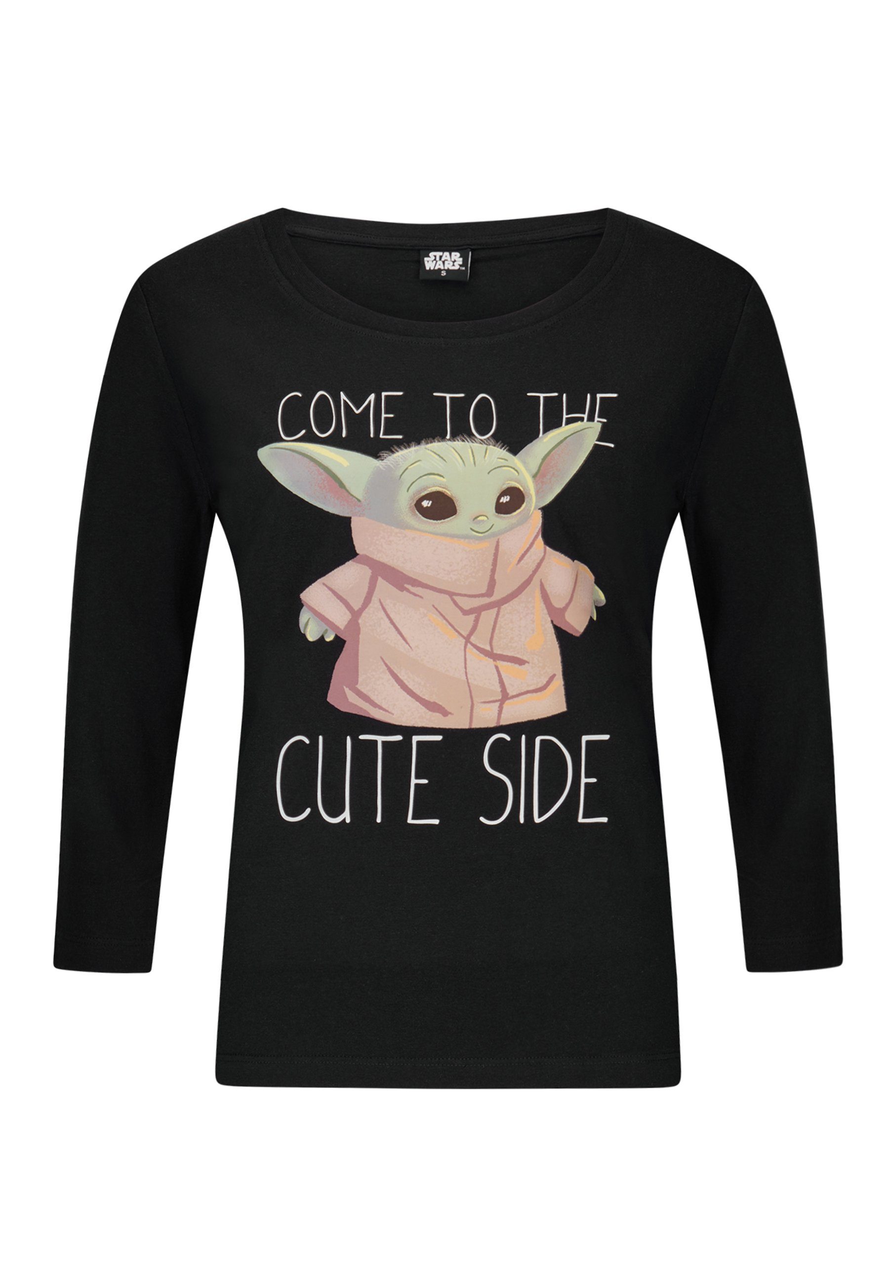 Star Wars T-Shirt Yoda T-Shirt Damen Oberteil kurzarm Shirt, Süßes Star  Wars Shirt aus Baumwolle für ein angenehmes