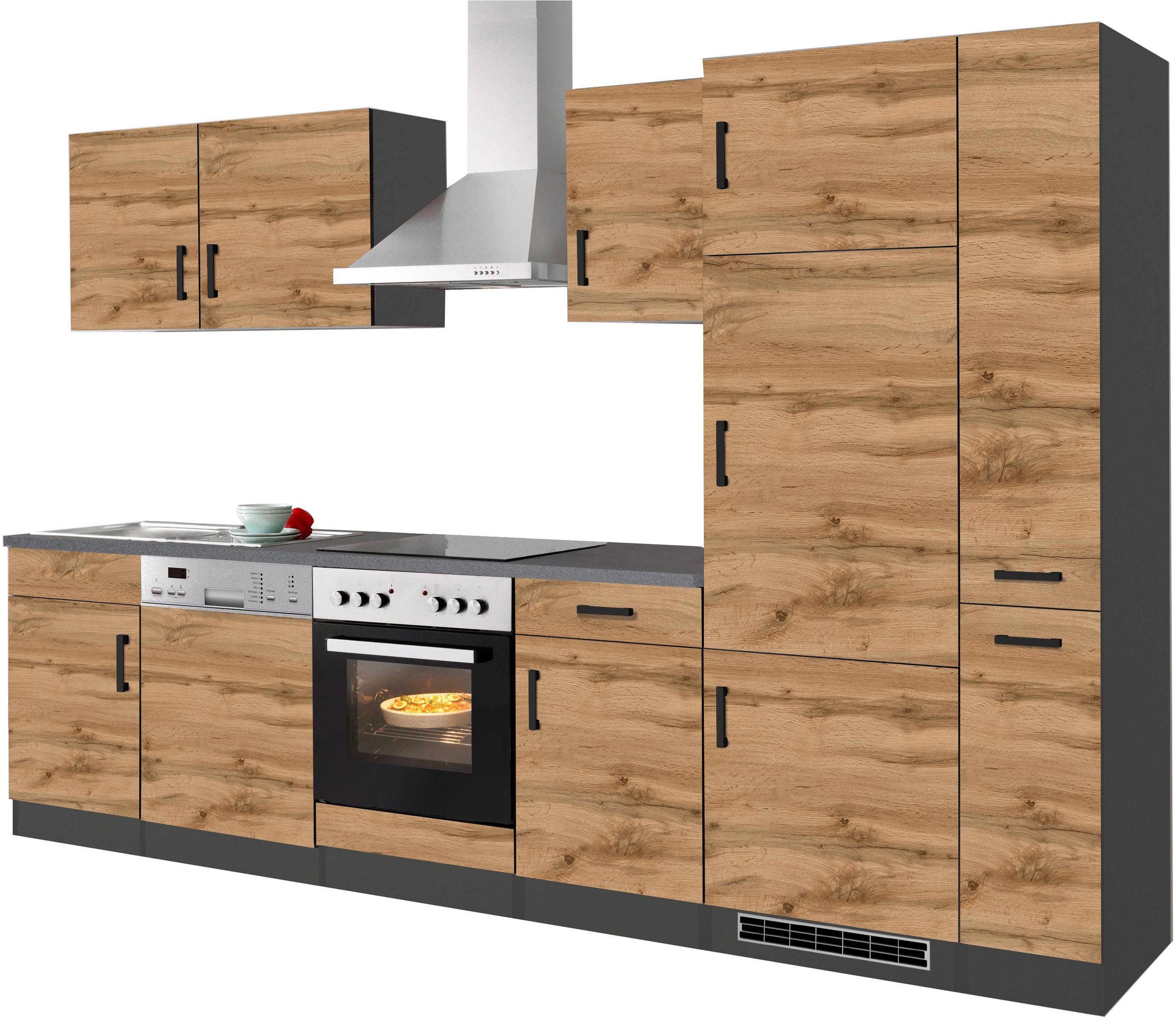 KOCHSTATION Küchenzeile KS-Toronto, Breite 310 cm, mit E-Geräten günstig online kaufen
