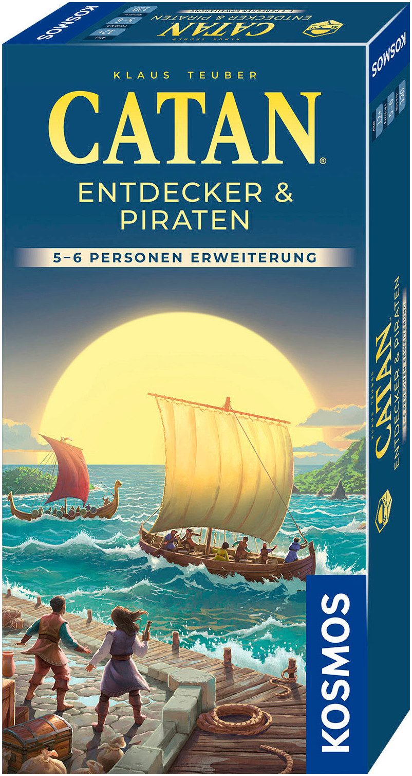 Kosmos Spiel CATAN Entdecker & Piraten, Strategiespiel, Made in Germany