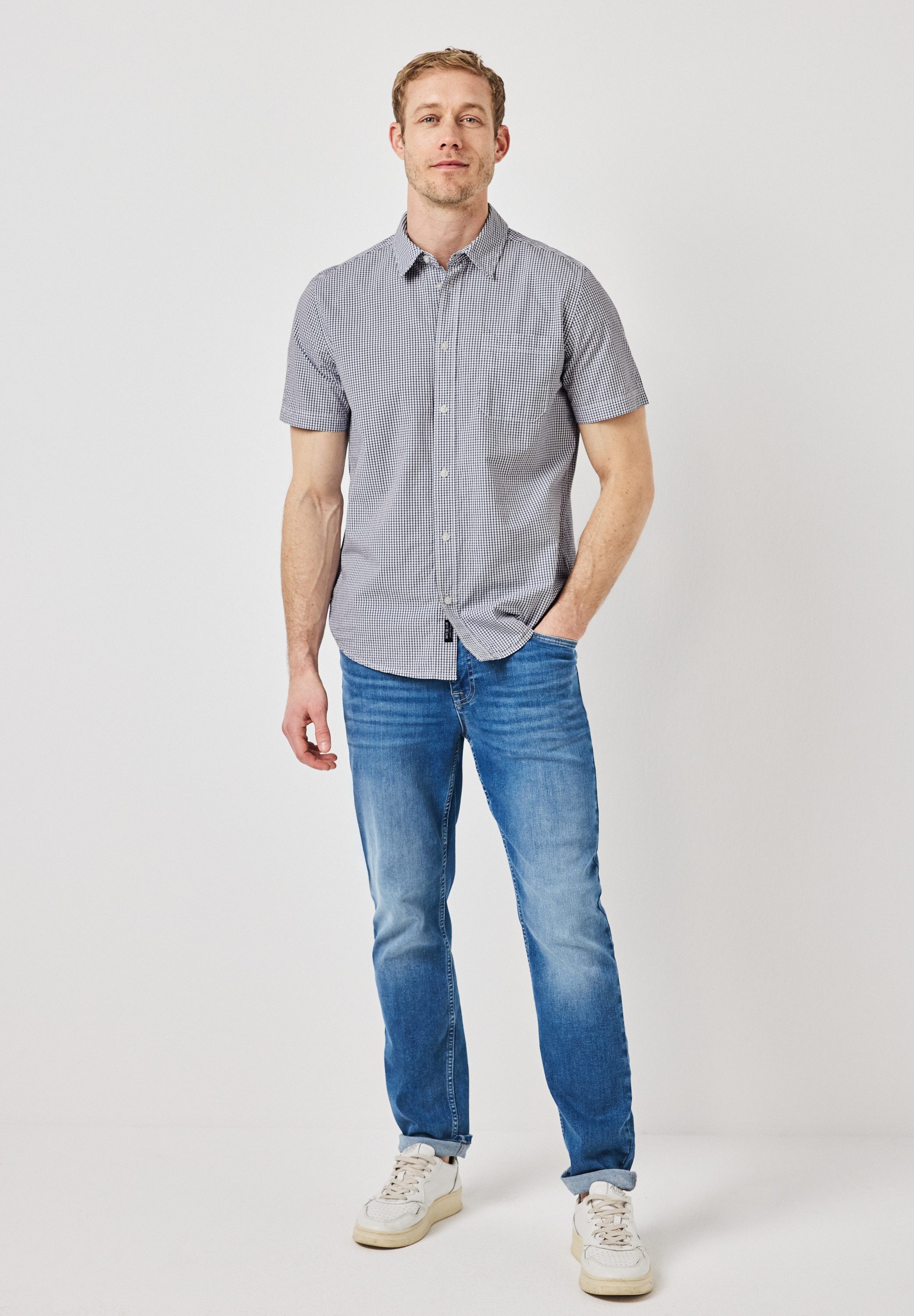 STREET ONE MEN Karohemd aus reiner Baumwolle