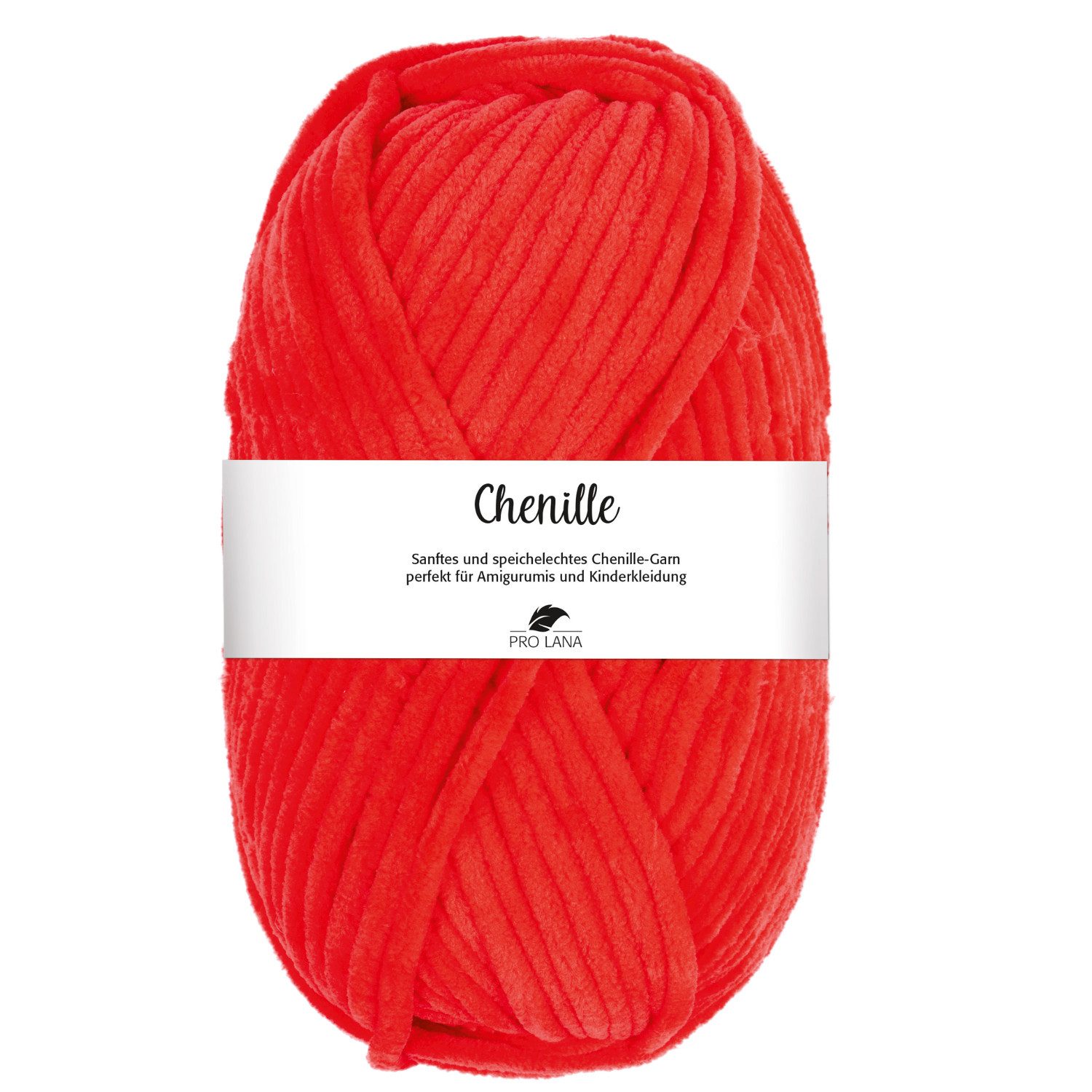 Pro Lana CHENILLE Garn Häkelwolle, 110 m (samtig weiche und stabile Chenille Wolle), 100 g