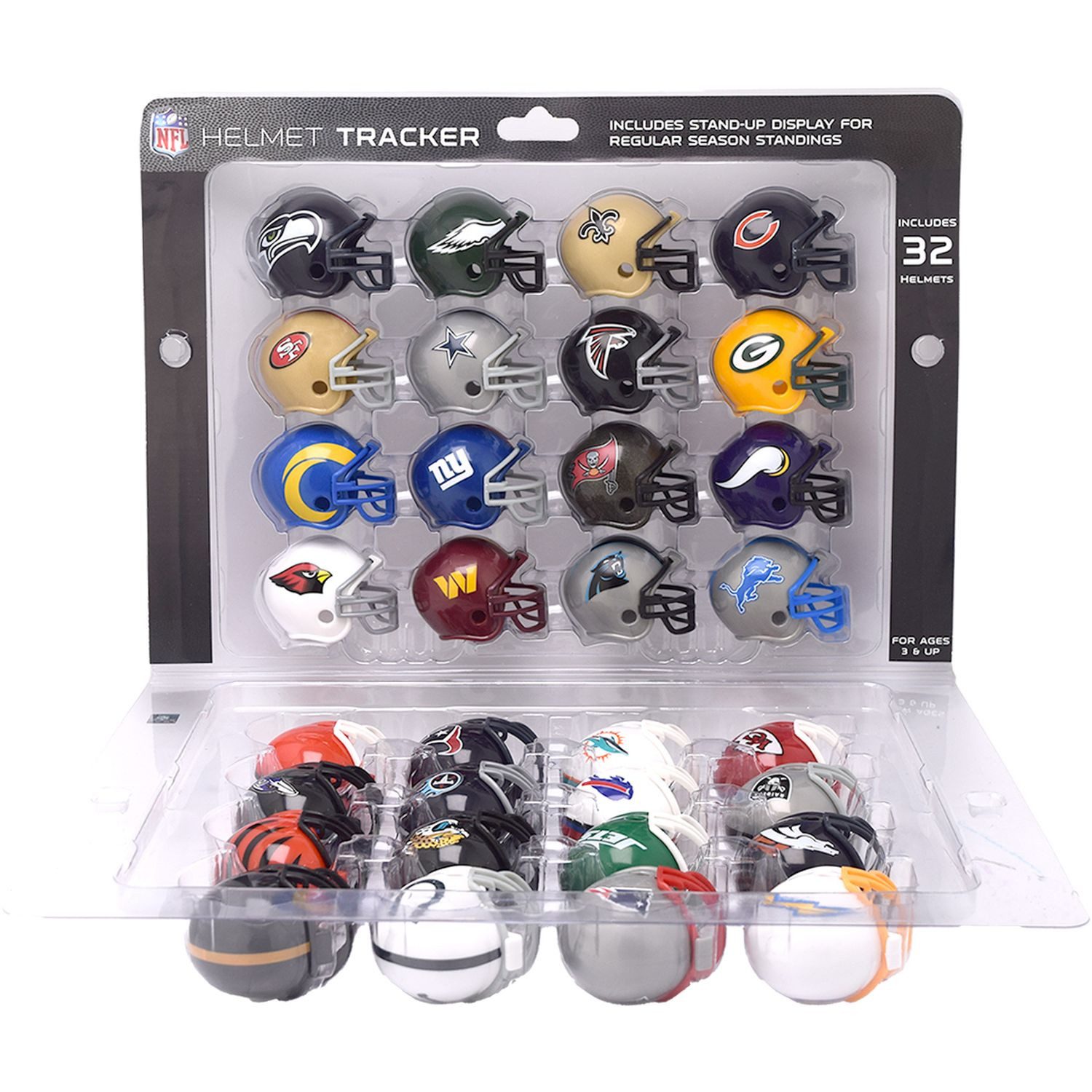 Riddell Sammelfigur NFL Standings & Playoff Tracker mit 32 NFL Mini He