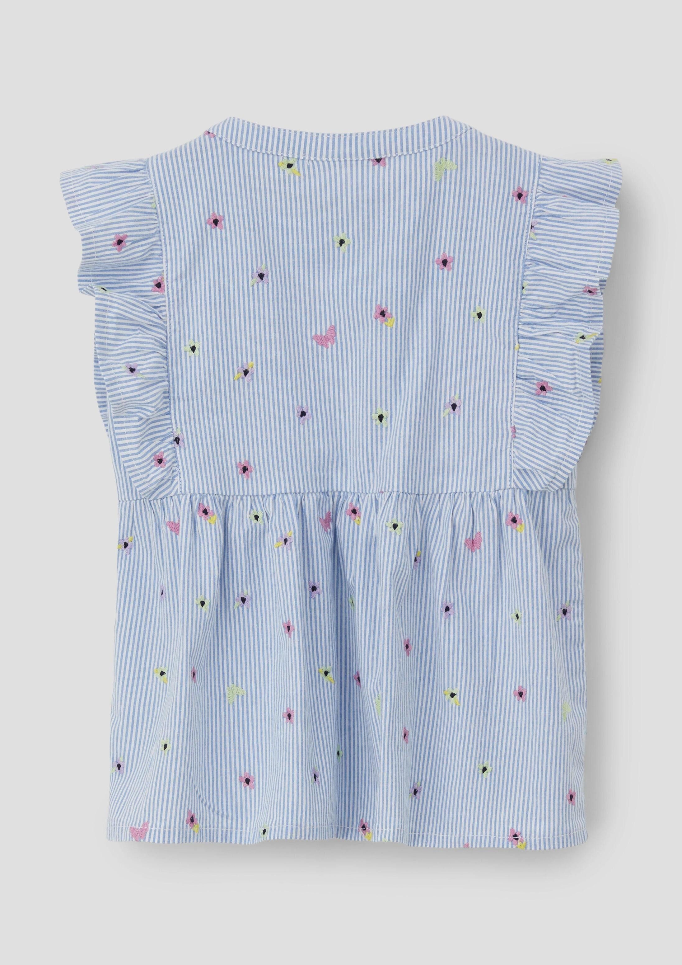 s.Oliver Blusentop Bluse Shirtbluse mit Rundhalsausschnitt – Bild 2 von 2