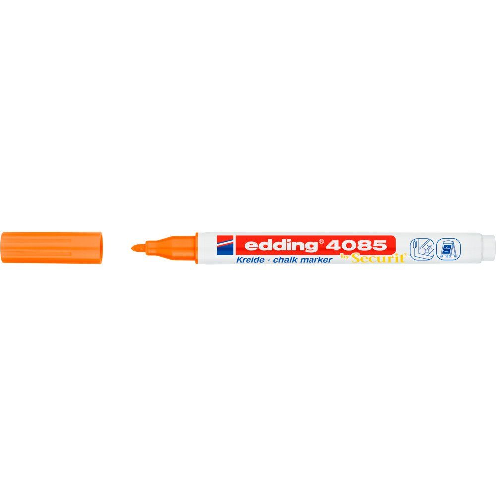 edding Kreidemarker 4085, 1 -2 mm, hohe Deckkraft Neon-Orange