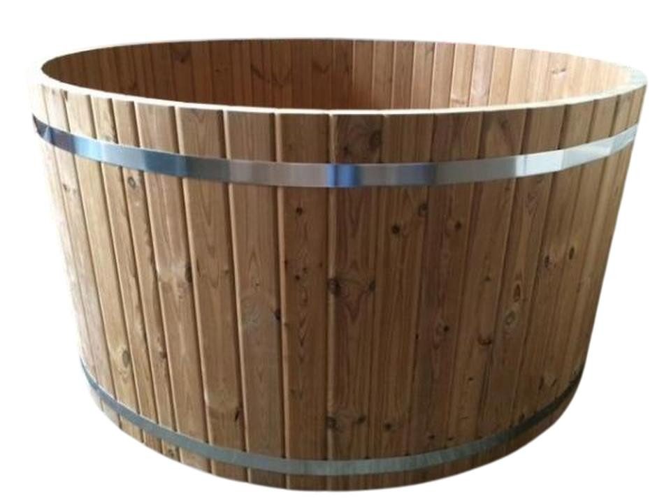 JVmoebel Whirlpool-Badewanne Thermoholz Whirlpool Badefass mit Massagedüsen für Garten, Made in Europe