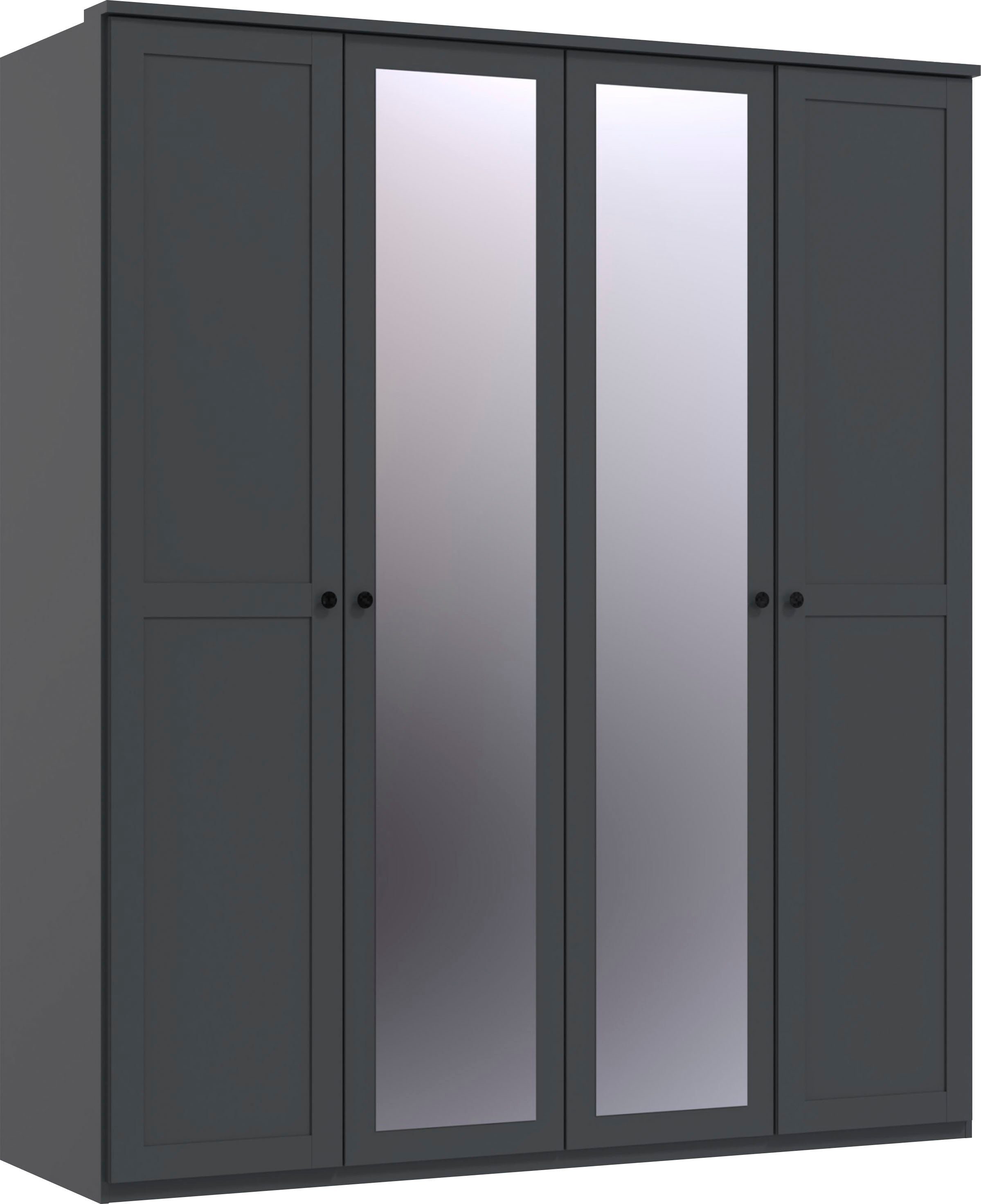 Wimex Kleiderschrank Chalet Spiegeltüren mit graphit mittig