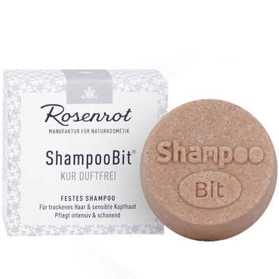 Rosenrot Festes Haarshampoo Festes Shampoo Kur duftfrei, 60 g