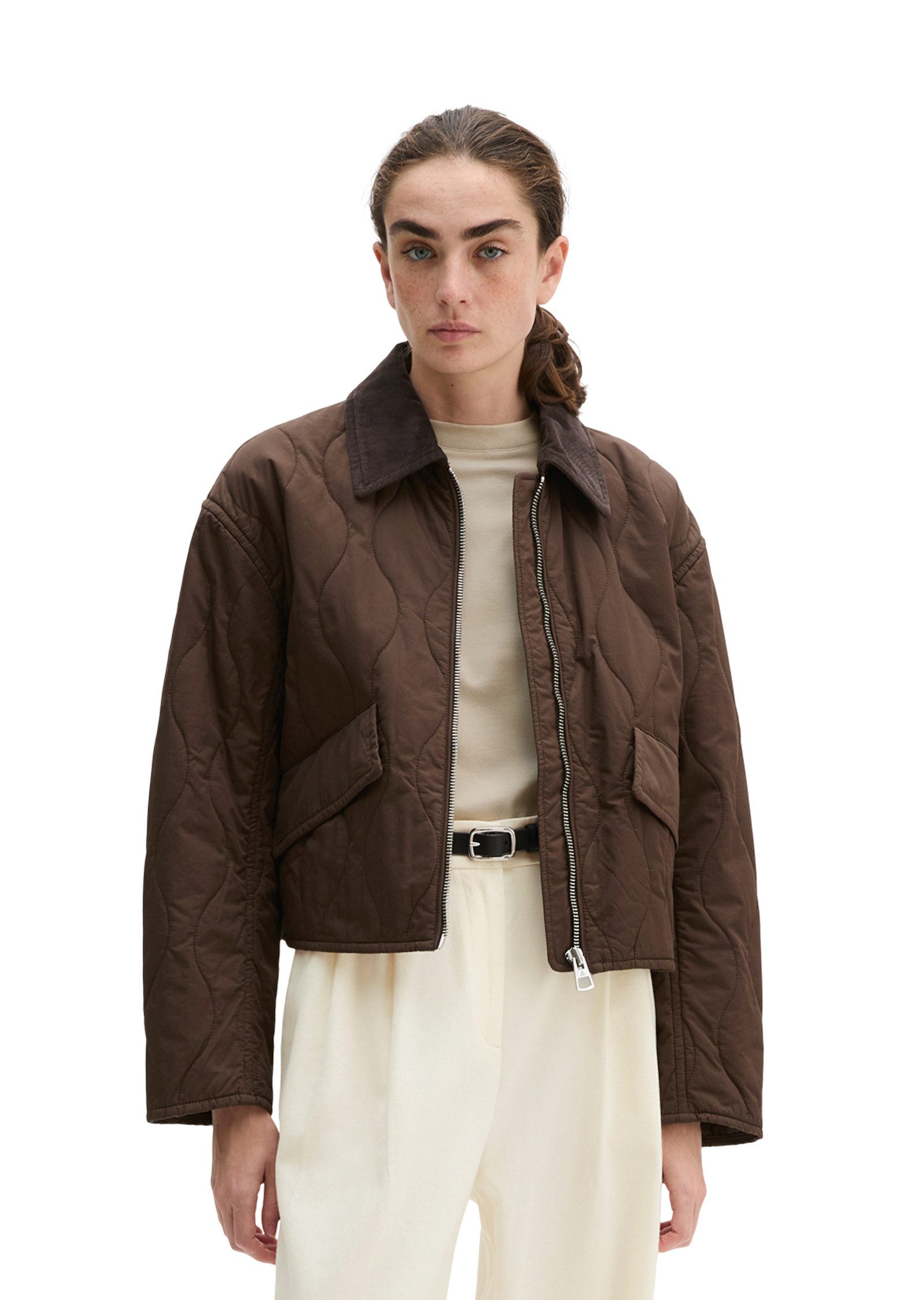 Marc O'Polo Outdoorjacke aus wasserabweisendem Twill
