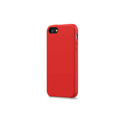 KMP Creative Lifesytle Product Handyhülle Silikon Schutzhülle für iPhone SE, 5s, 5 Red 4 Zoll