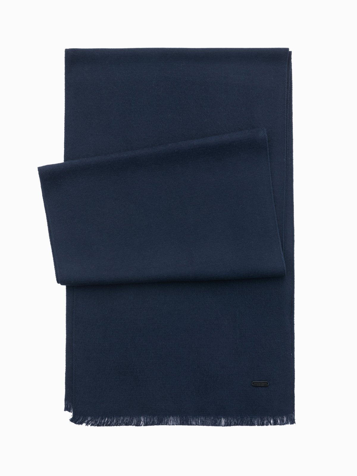 OMBRE Schal Monochromer Herrenschal mit Fransen