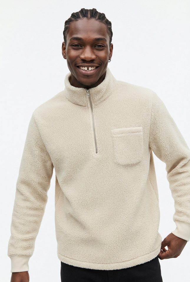 Jack & Jones Sweatshirt JORGREENE TEDDY SWEAT HIGH NECK