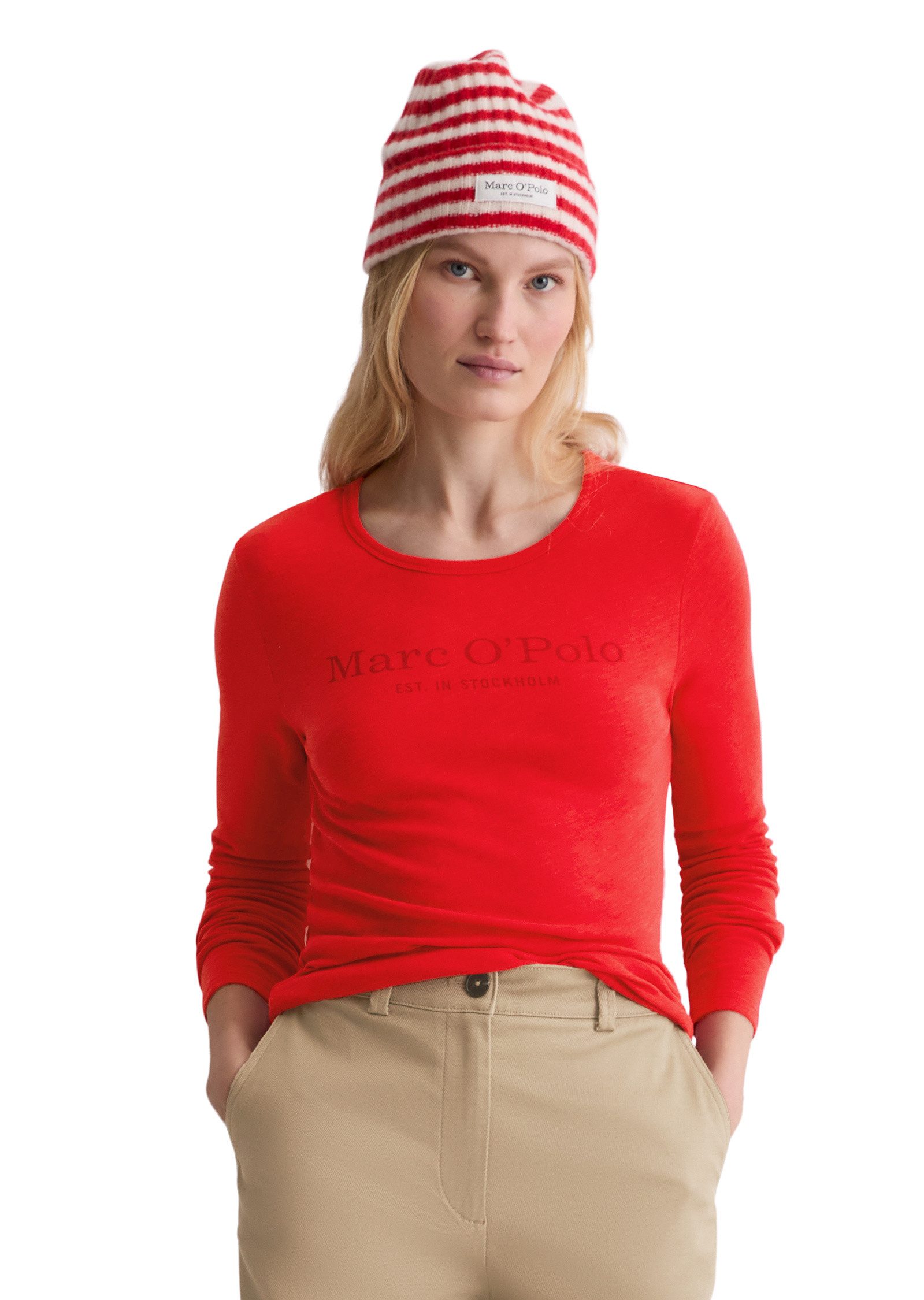 Marc O'Polo Langarmshirt aus Slub Jersey