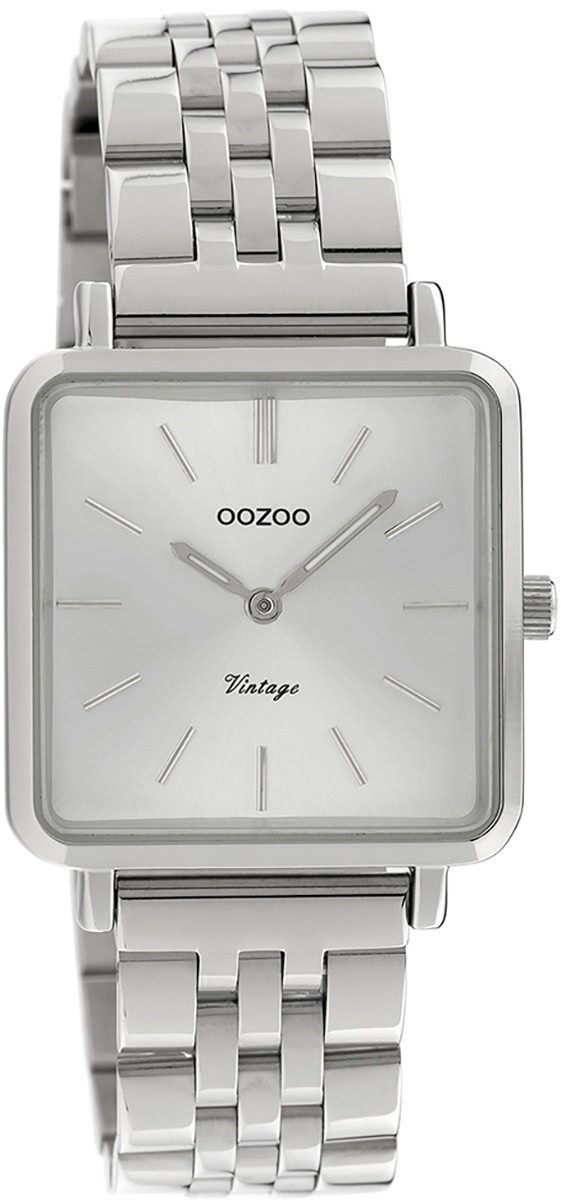 Quarzuhr Oozoo Damen Armbanduhr silber