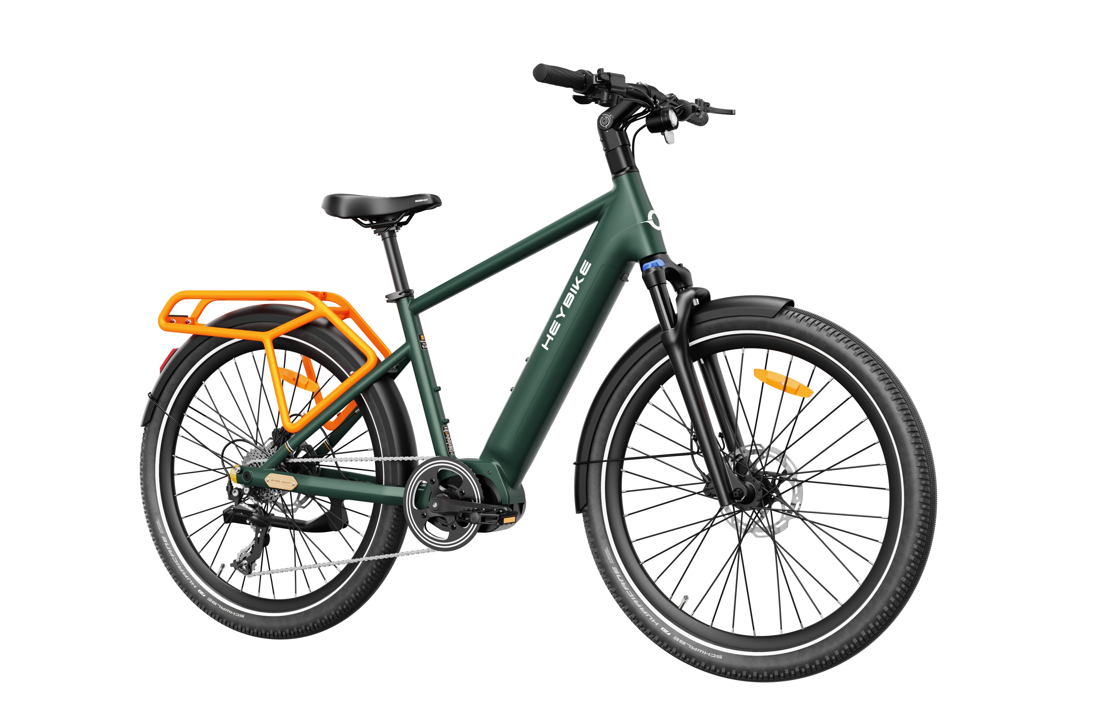 Heybike E-Bike Mountainbike Mountainbike, Shimano 9 Gang, Hydraulisch, 27.5 ZOLL,250W Mittelmotor, 9 Gang Shimano, Nabenschaltung, Mittelmotor, 500 Wh, 500Wh Batterien mit großer Kapazität, 250W 100Nm Mittelmotor