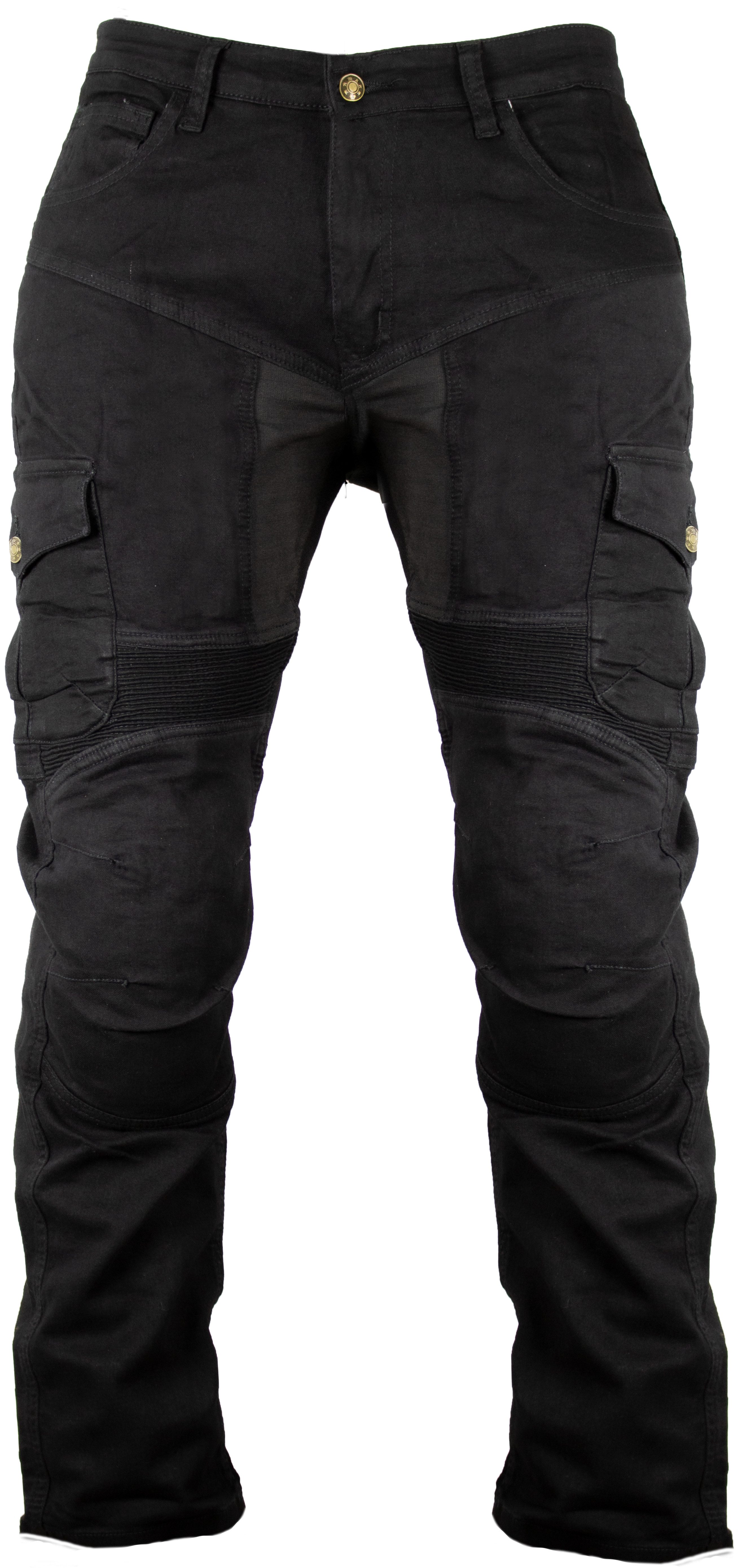MDM Motorradhose Herren Motorrad Jeans mit Protektoren, Cargo Biker Hose – Bild 2 von 3