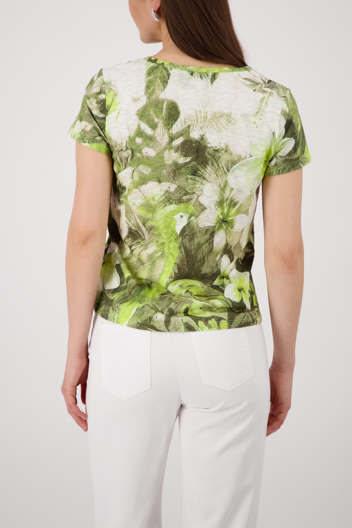 Monari T-Shirt Shirt Blume Allover Regular fit mit Blumenprint
