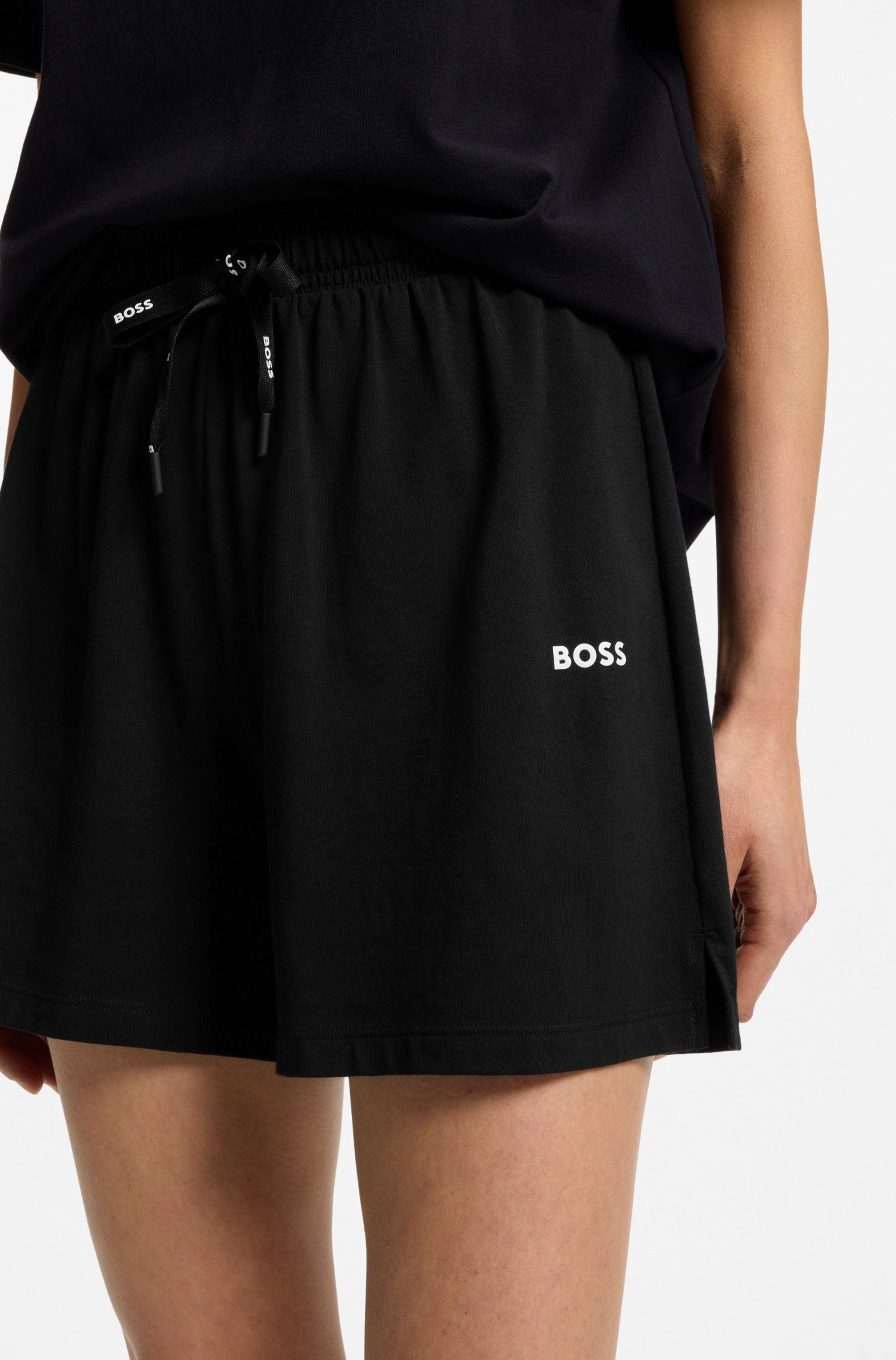 BOSS Pyjamahose CI_Shorts CW mit BOSS Logoschriftzug
