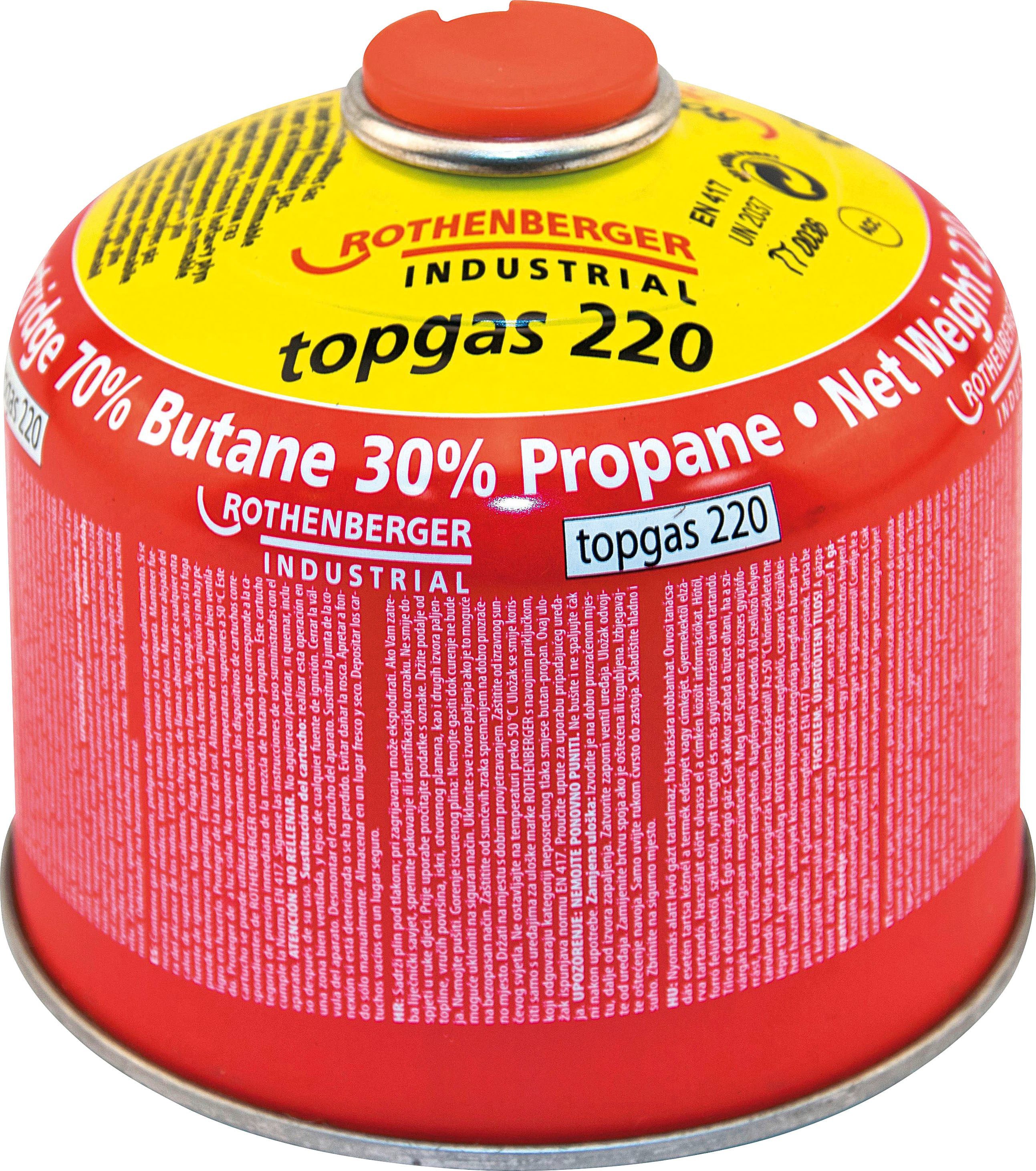 Rothenberger Lötkolben Rothenberger Top Gas 220 Schraubkartusche 220 g