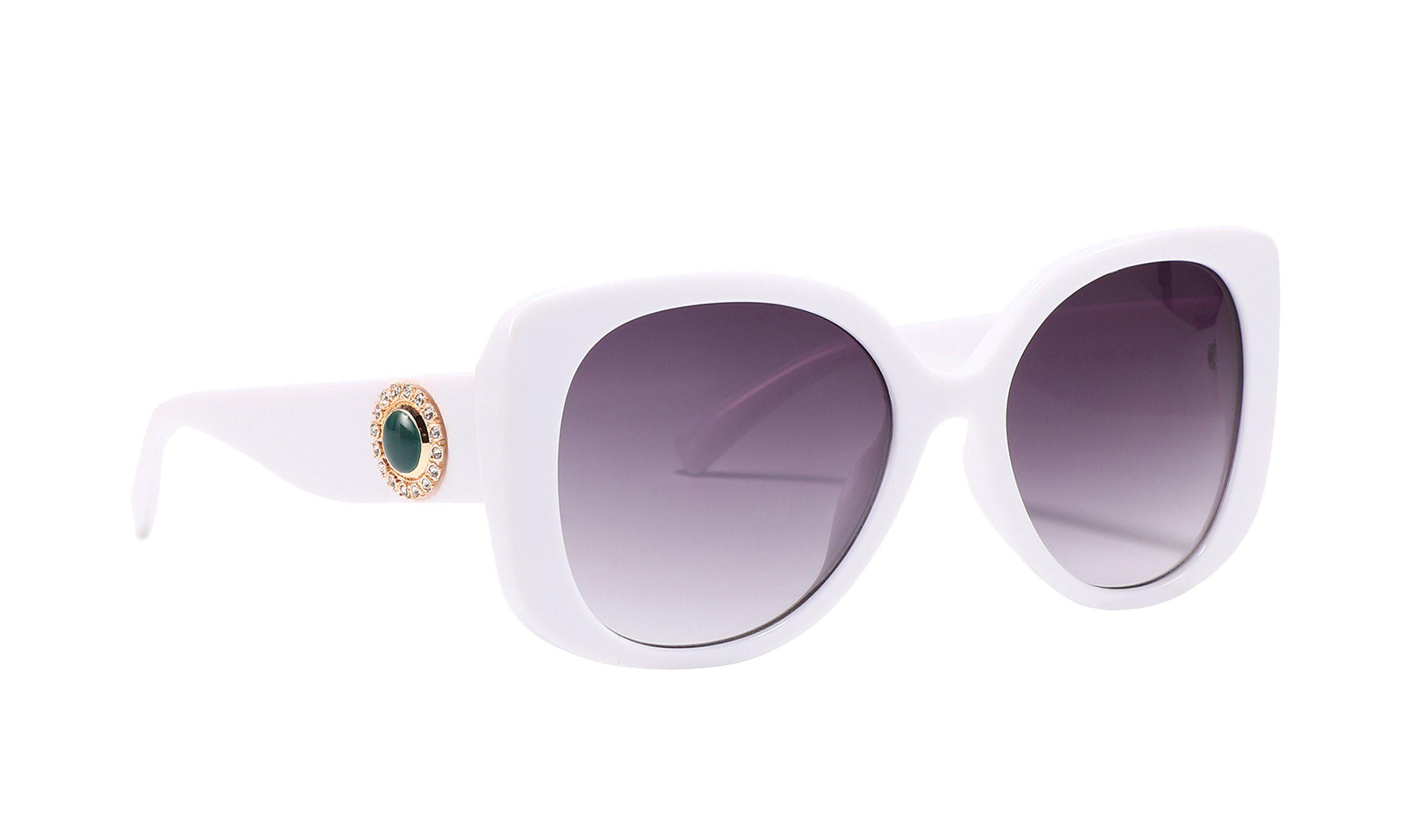 COLLEZIONE ALESSANDRO Sonnenbrille Soho mit kleinen Glassteinen