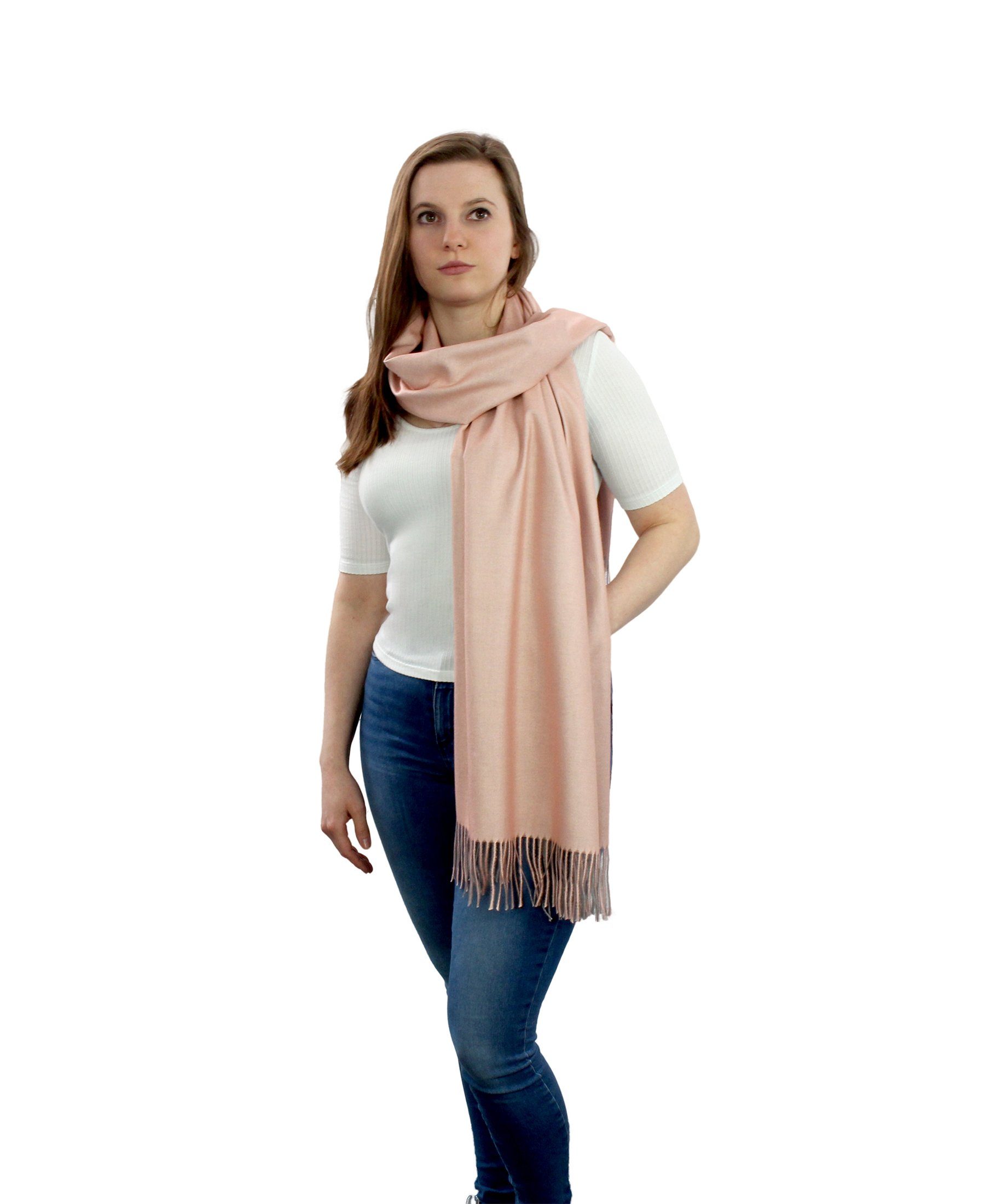 ZEBRO Modeschal Webschal Uni