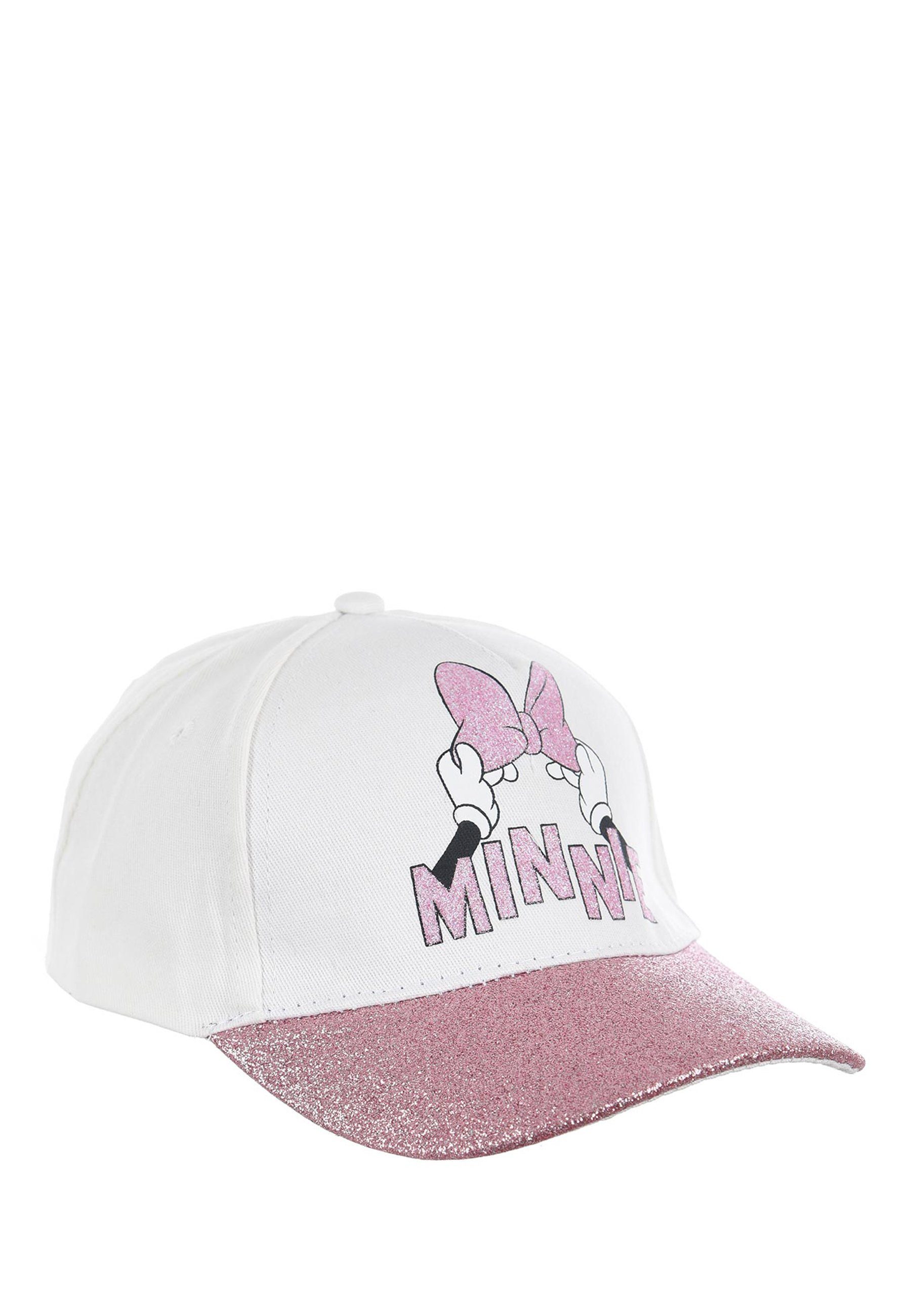 Disney Minnie Mouse Baseball Cap Kappe Mütze Weiß