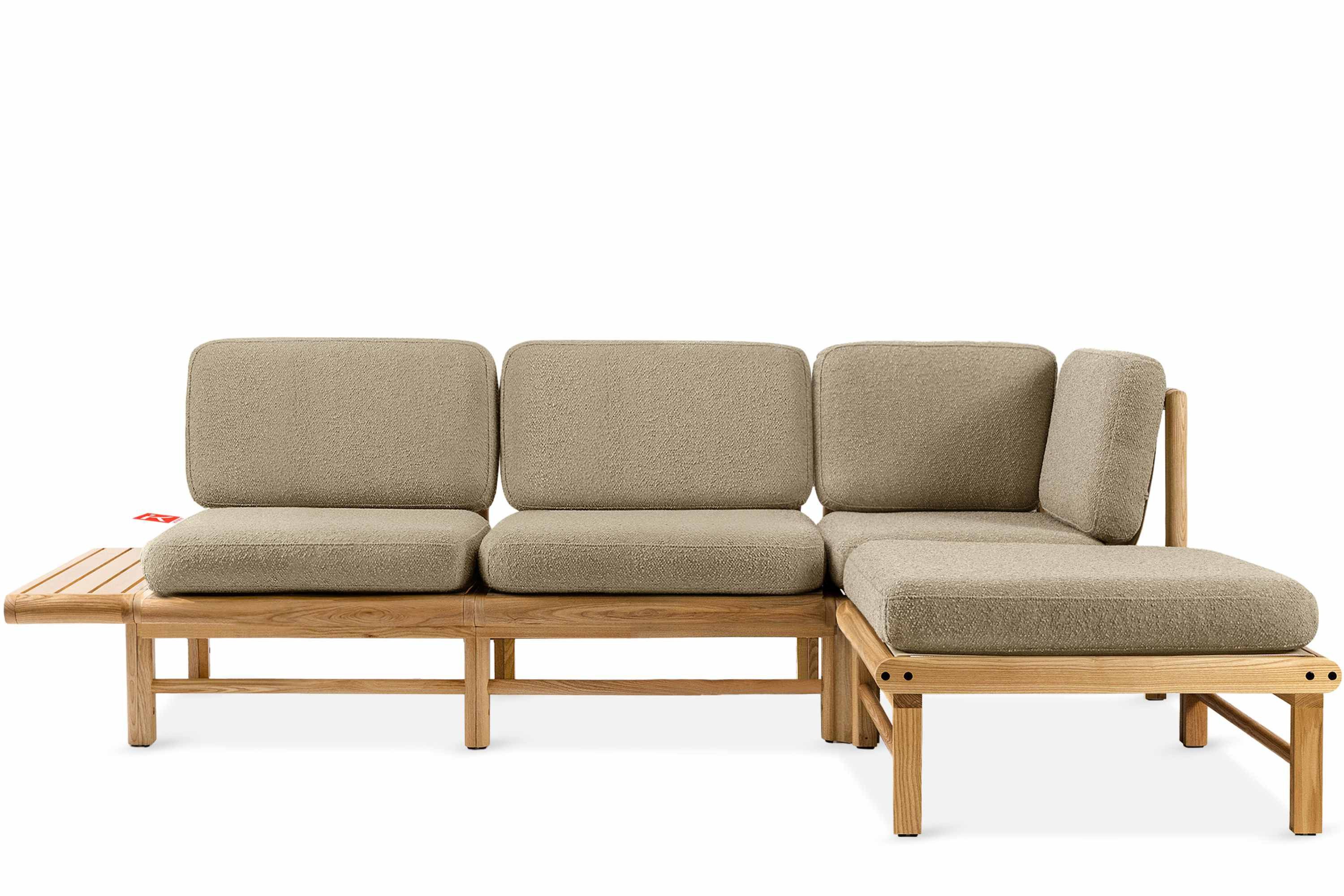 KONSIMO® Loungesofa ATREDA Garten-Ecksofa rechts, hergestellt in der EU, Boho, Garten