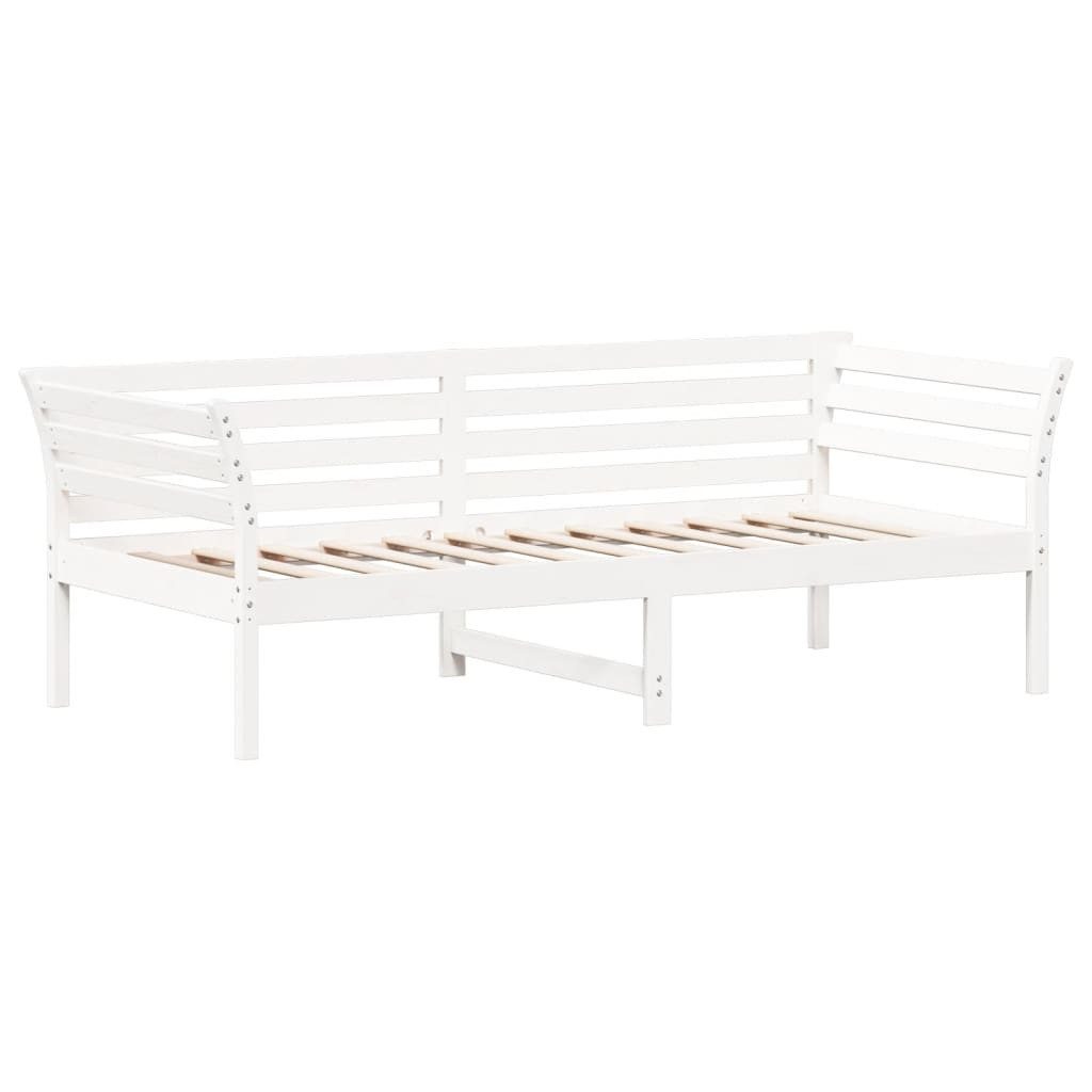 vidaXL Bett Tagesbett ohne Matratze Weiß 100x200 cm Massivholz Kiefer günstig online kaufen