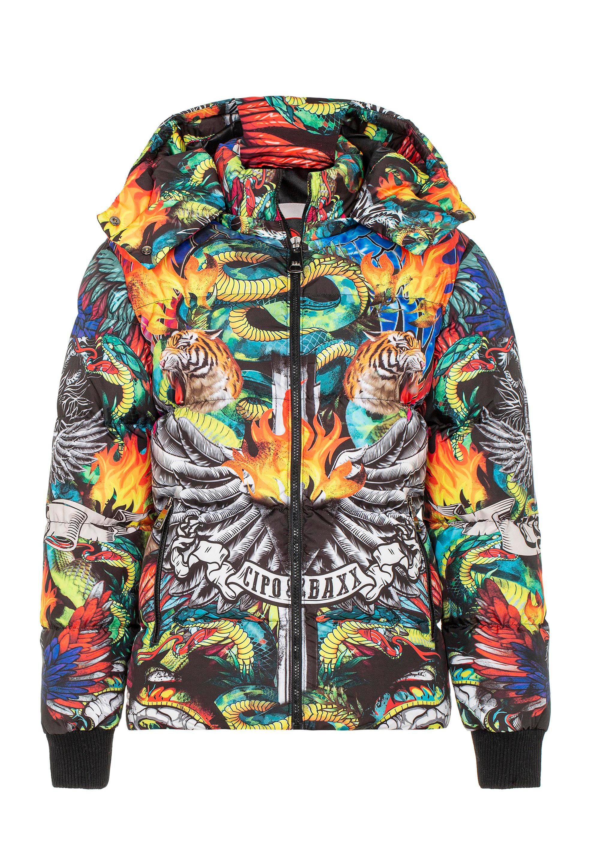 & Steppjacke buntem Baxx Allover-Print Cipo mit