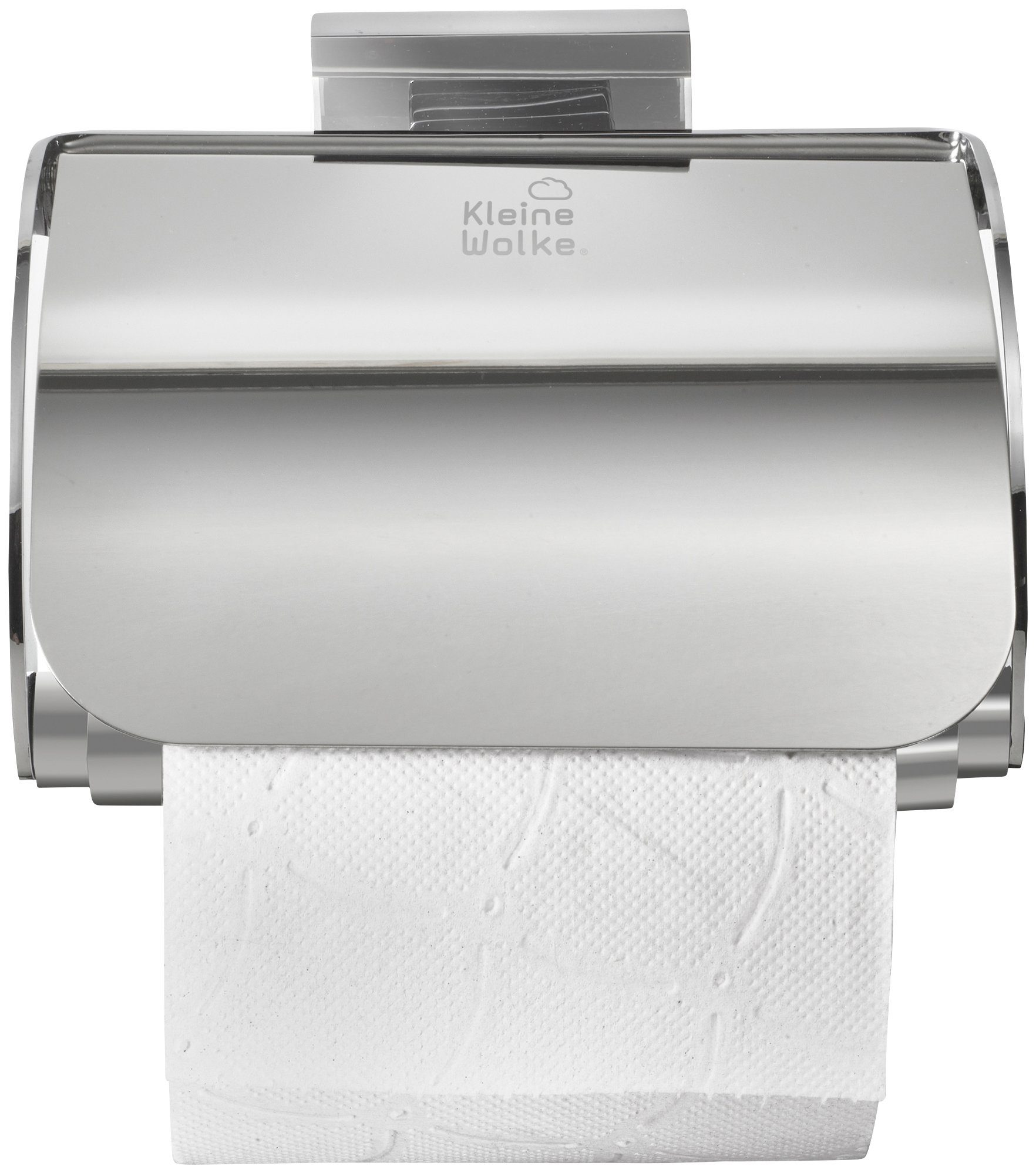 Kleine Toilettenpapierhalter Meo, Messing/Edelstahl Wolke