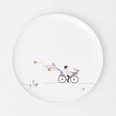 Räder Design Dekoteller HOBBY. GESCHENKTELLER. RADFAHREN