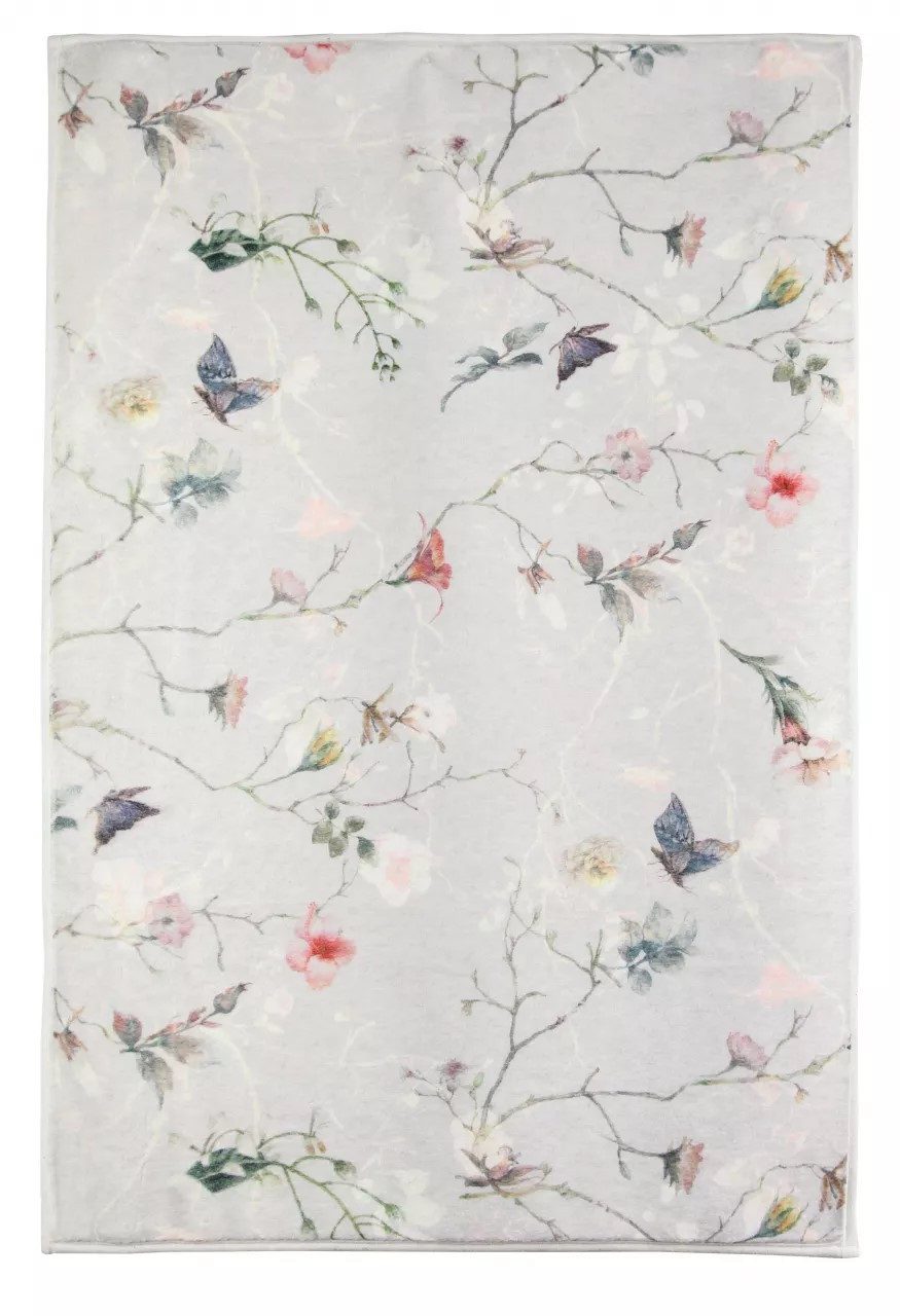 Kleine Wolke Badematte Badteppich Flores, fußbodenheizungsgeeignet, günstig online kaufen