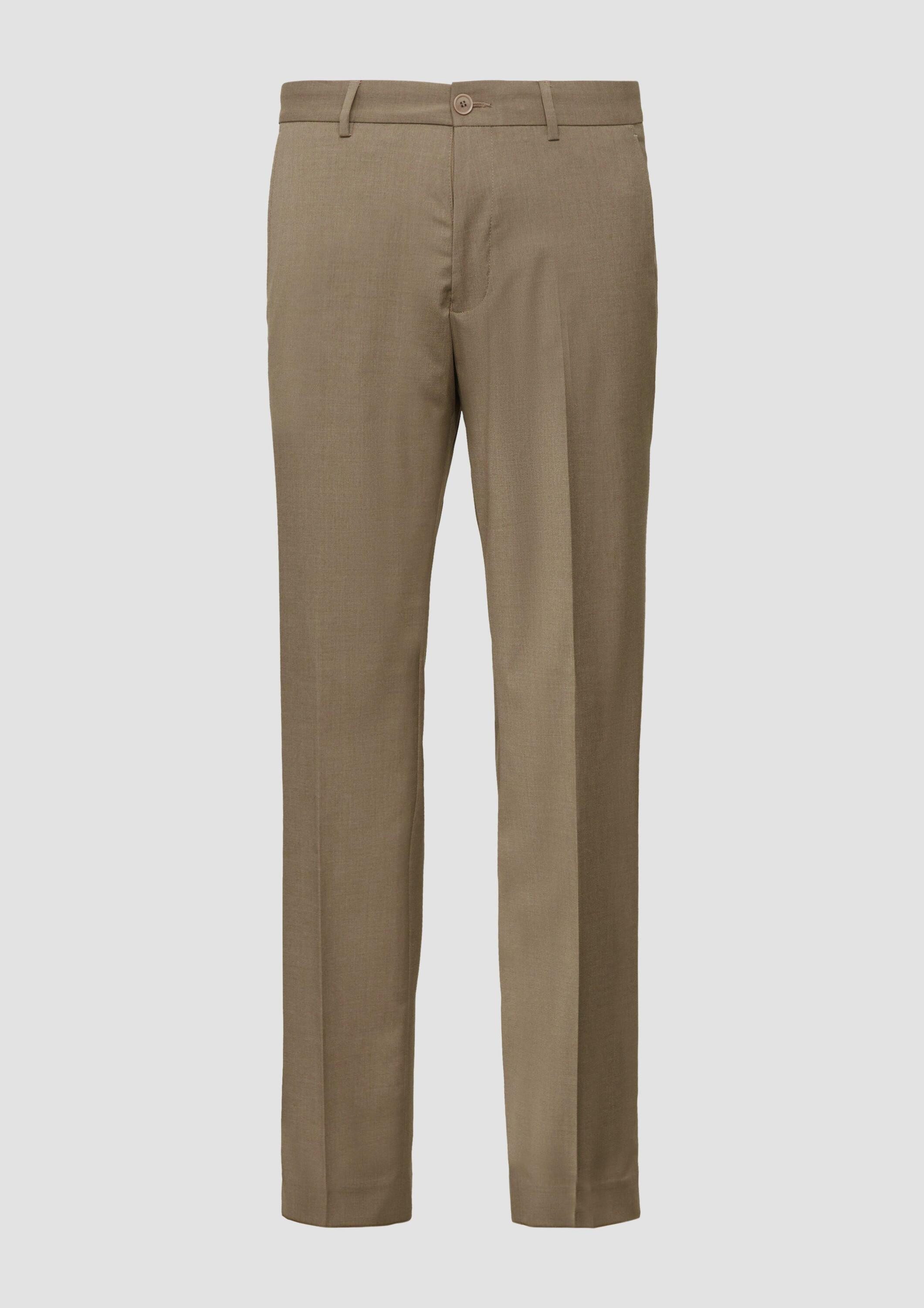 s.Oliver Chinos Hose S.OPURE s.O PURE: Feine Anzughose aus meliertem Stretch-Gewebe