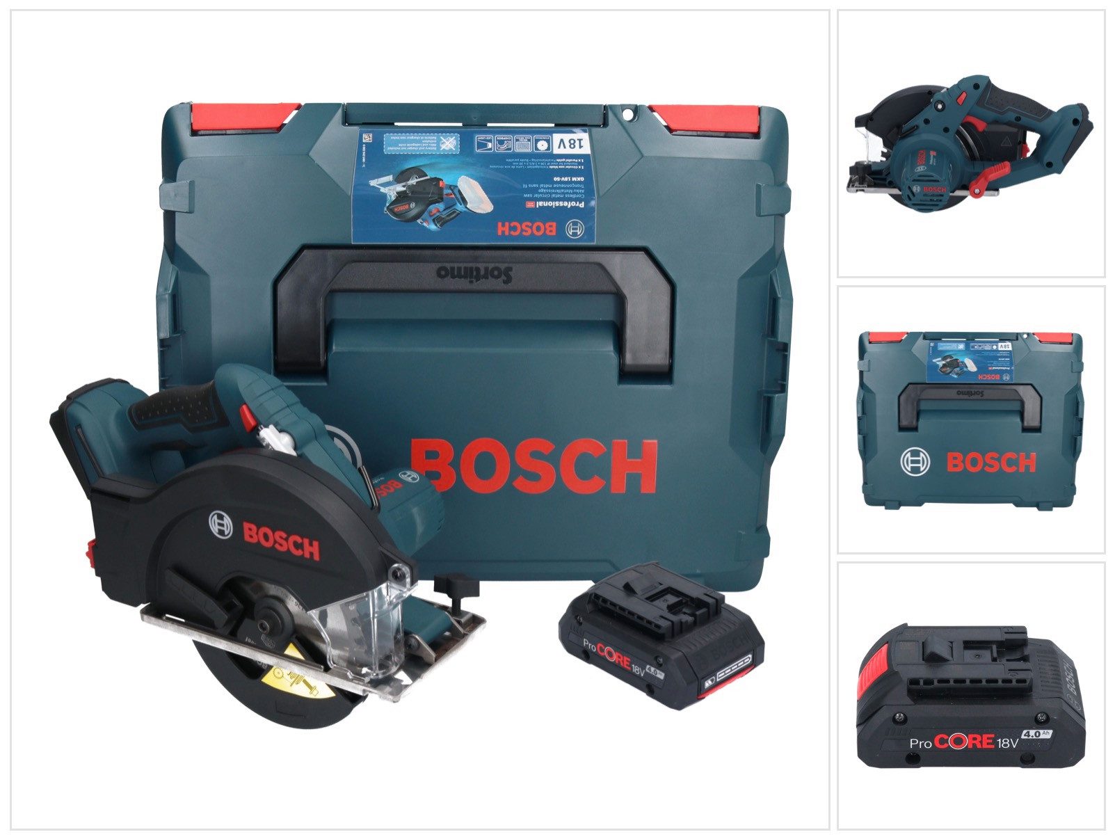 Bosch Professional Akku-Handkreissäge GKM 18V-50 Professional Akku Metall Handkreissäge 18 V 136 mm